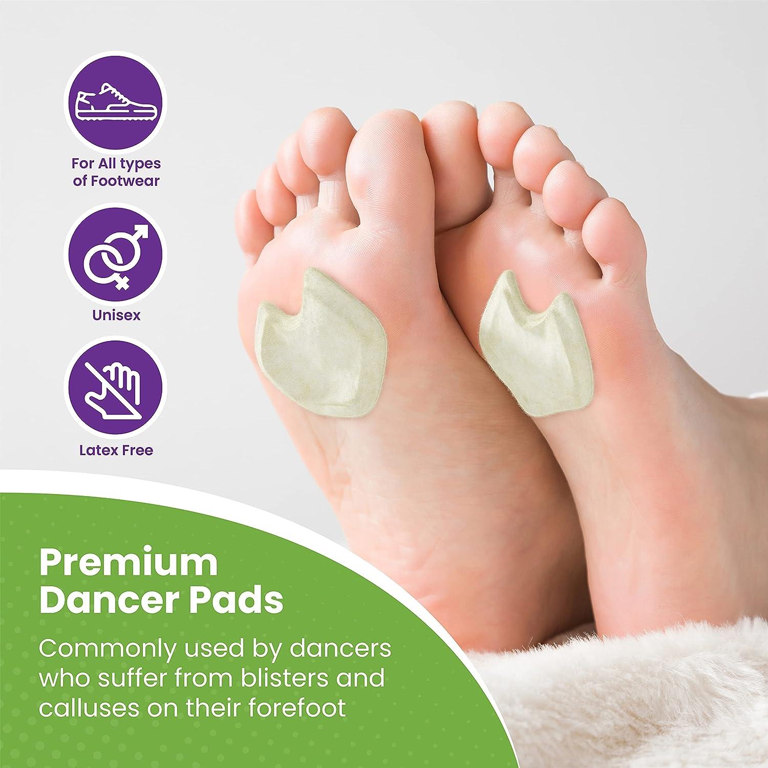 Premium Dancers Pads for Ball of feet Pain Sesamoiditis Pads 1/4