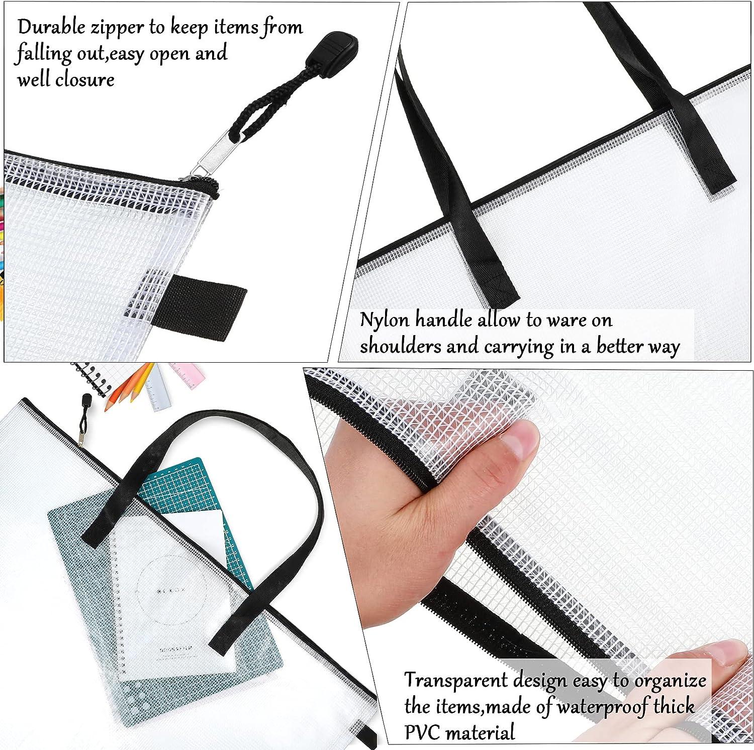 10 Pieces Portfolios Bags 19 x 25 Inches Waterproof Portfolios Bag Posters Storage Bags Supply