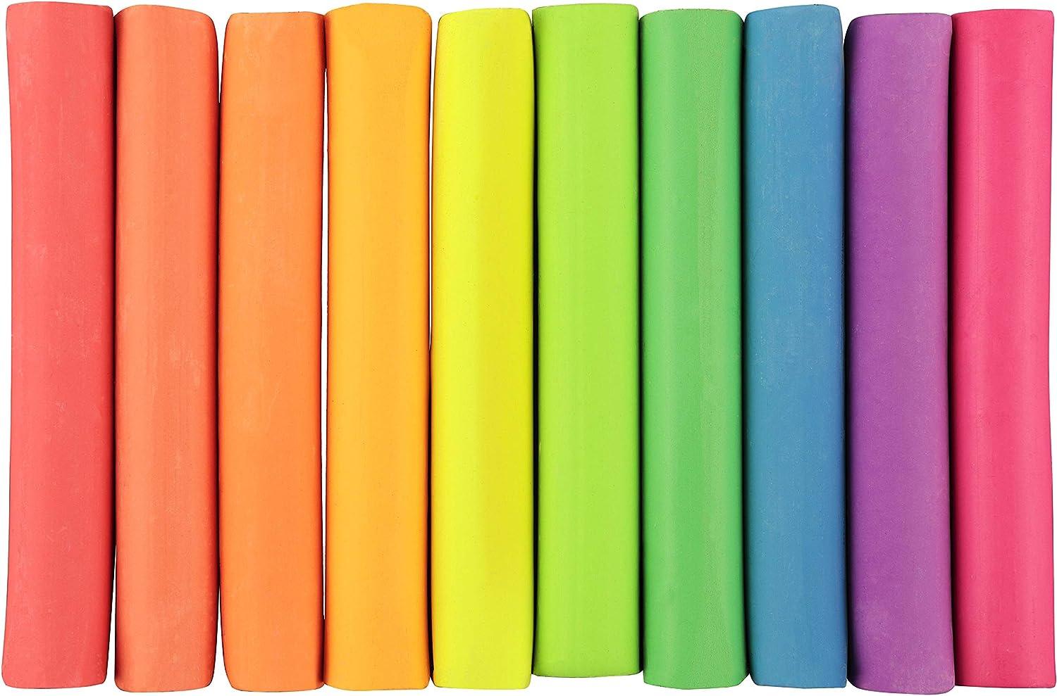 SoHo Urban Artist Soft Pastels Set of 10 Bright Fluorescent Neon Colors,  Vibrant Pastel Sticks for Art, Drawing, Blending, Layering, Shading