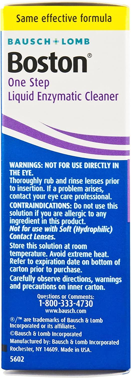 Bausch & Lomb Boston One Step Liquid Enzymatic Cleaner Protein Remover