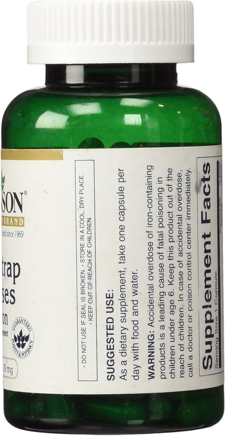 Swanson Blackstrap Molasses Elemental Iron (Ferrous Fumarate) 29 mg 120