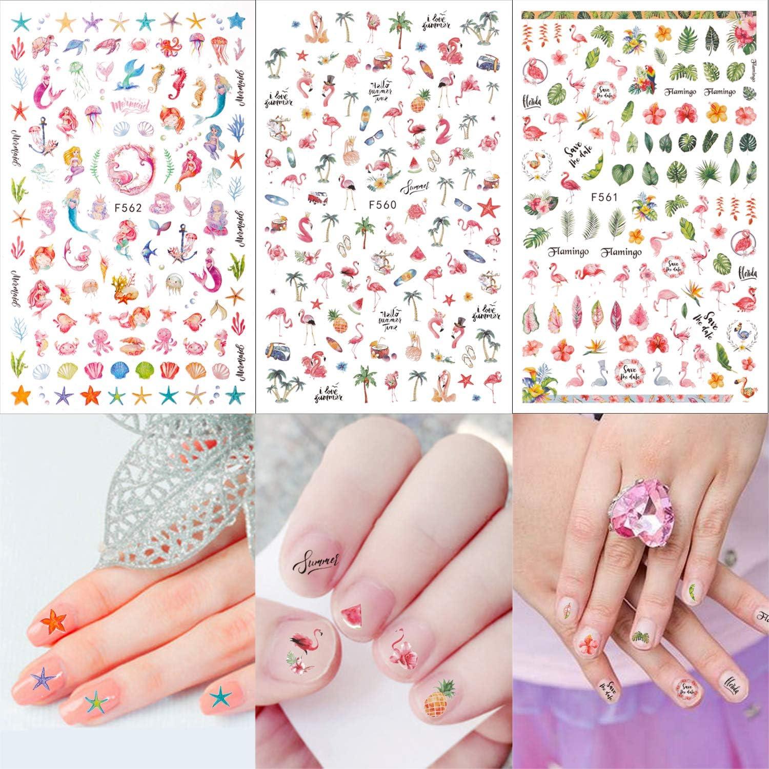 Designer Nail Sticker - Floral Fashionista Mix