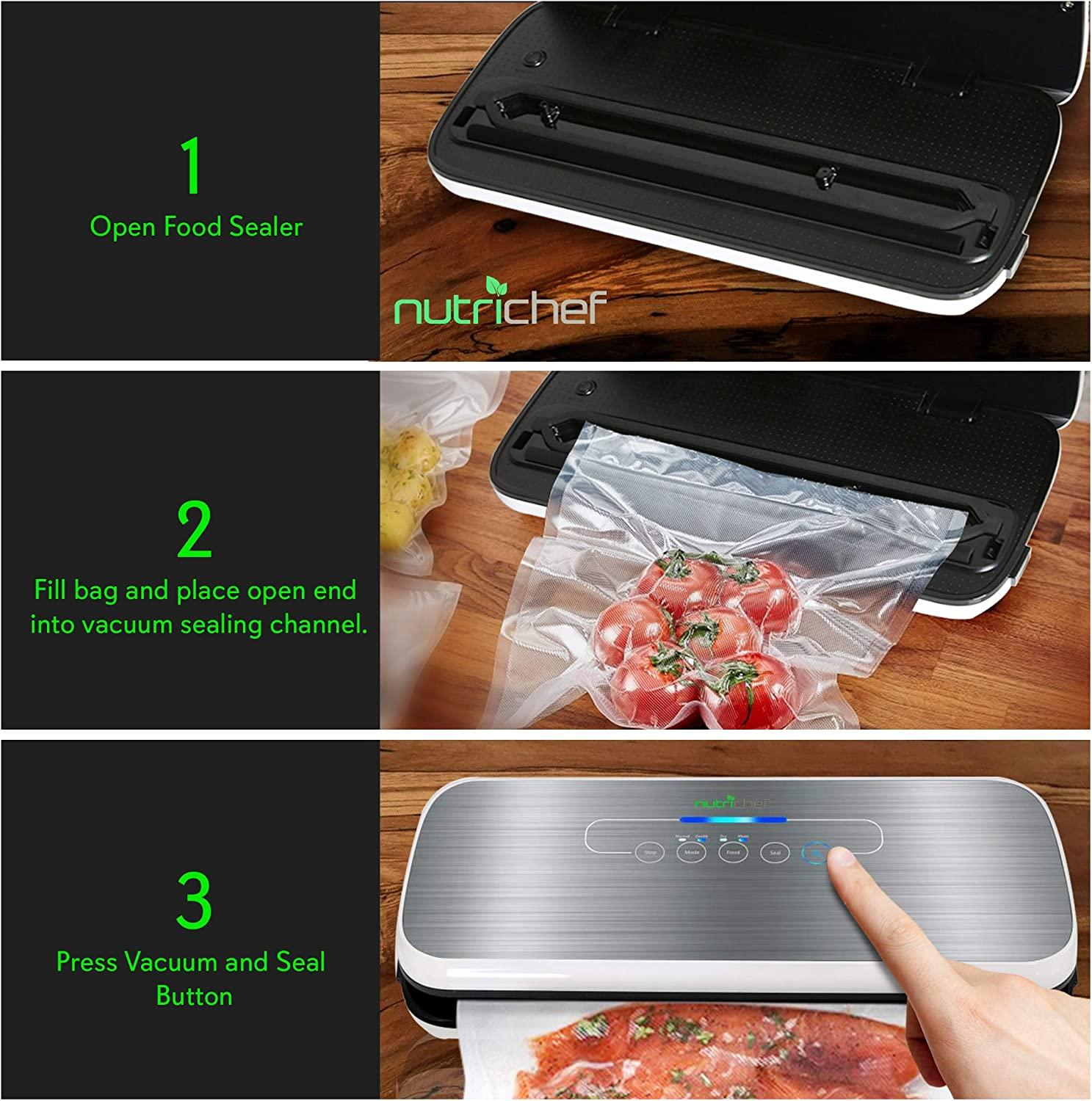NutriChef Automatic Vacuum Air Sealing System Preservation with