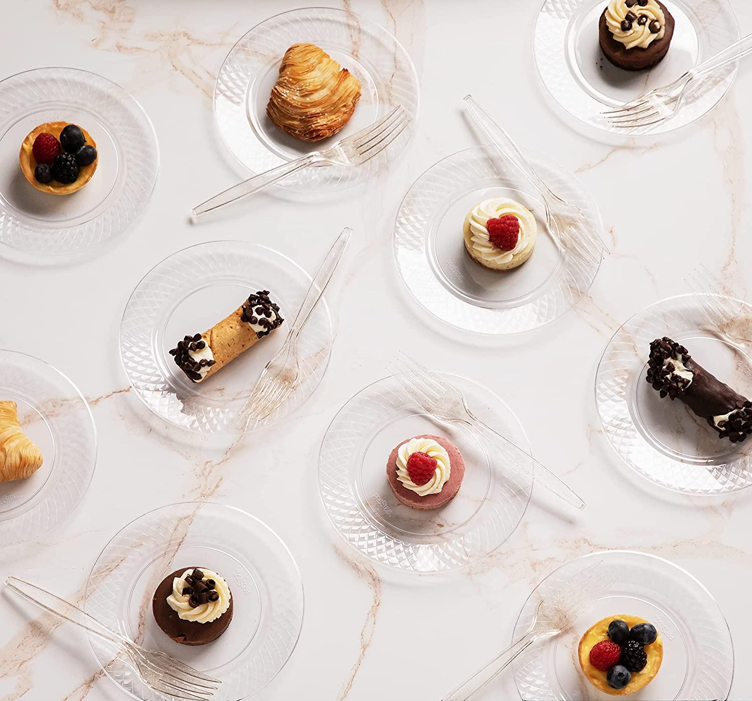Creative Converting Disposable Wedding Dessert Plate for 24 Guests