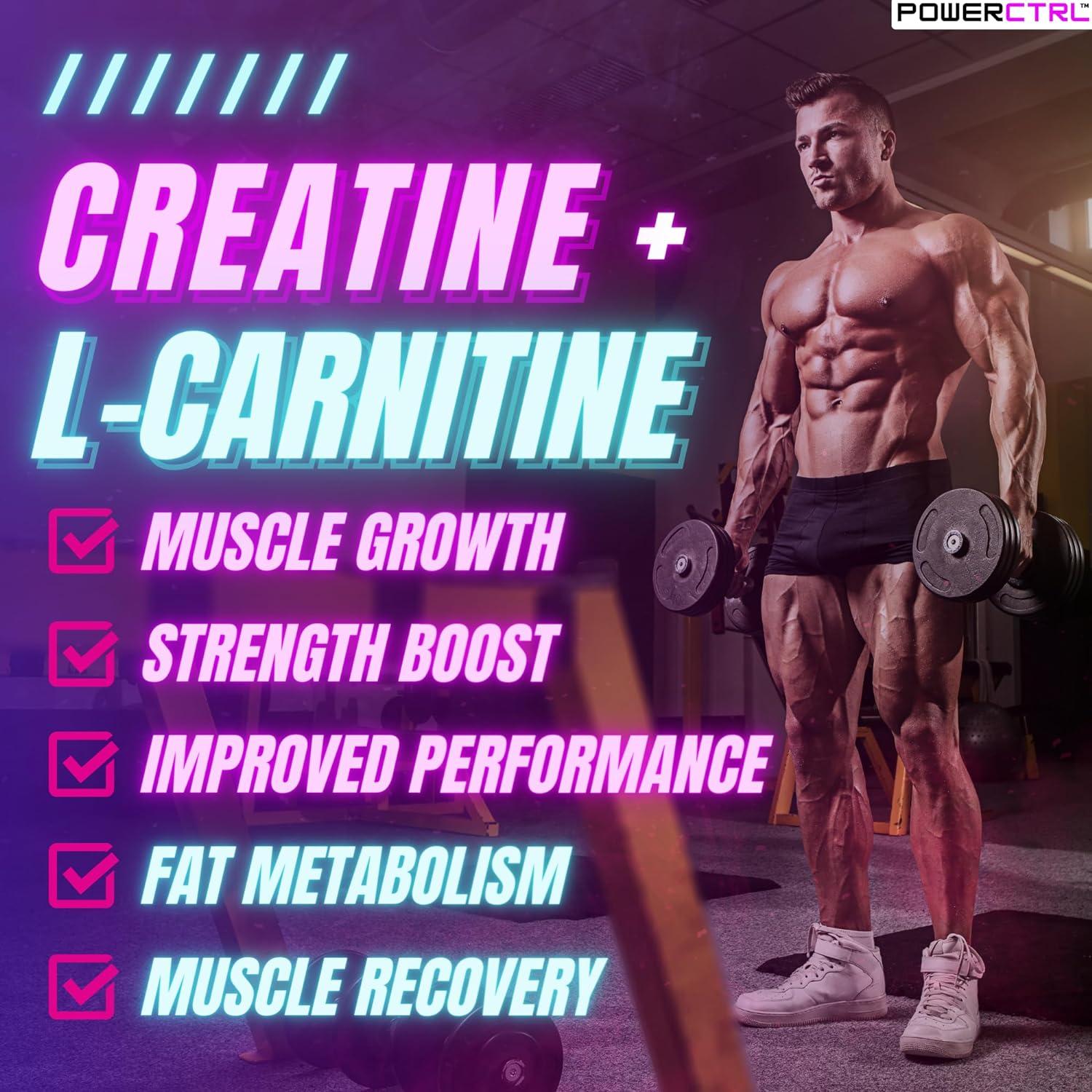Creatine Gummies with L-Carnitine | 5g Sugar-Free Vegan Creatine for Muscle  Growth Recovery & Endurance | 5000mg for Men & Women | Buy Now with Express  International Delivery