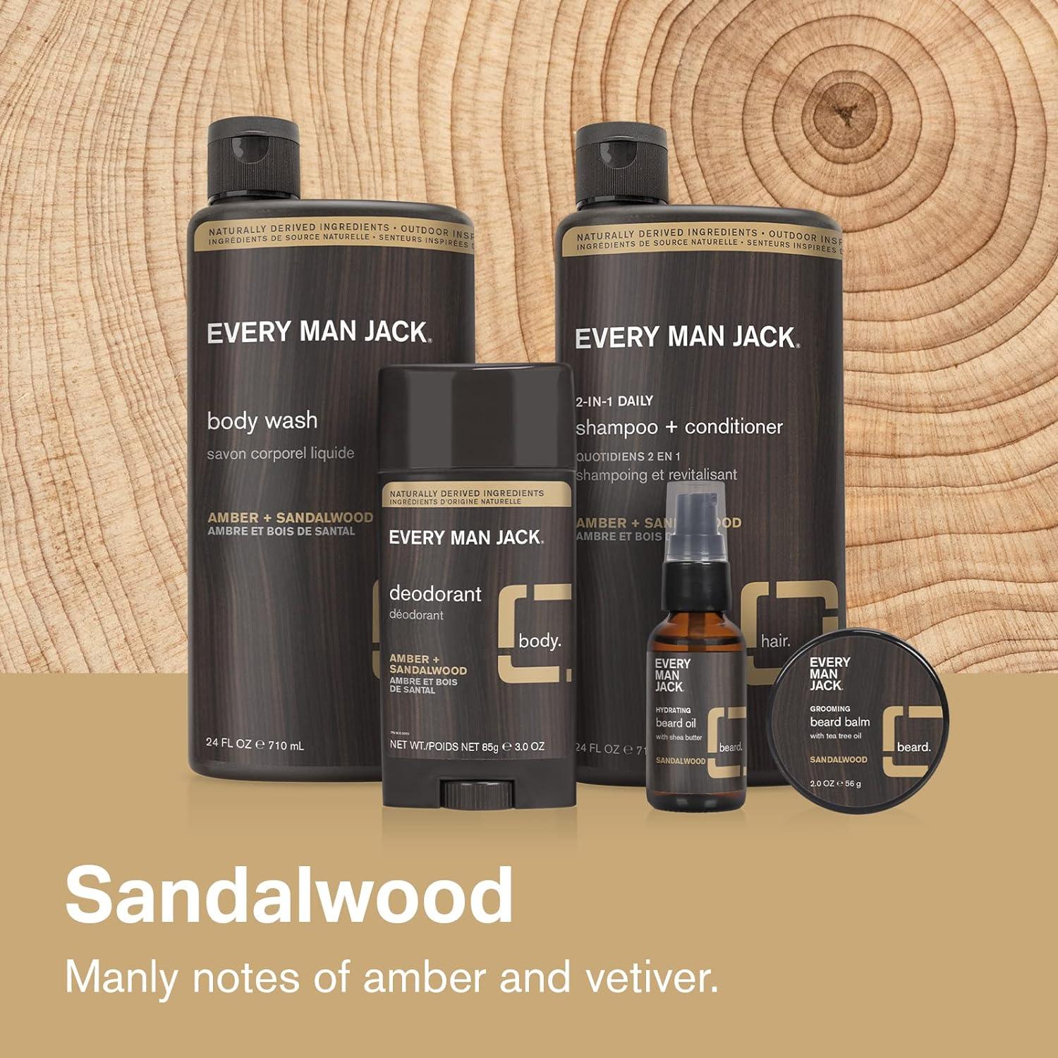Every Man Jack Beard Hair Conditioner Sandalwood Fragrance