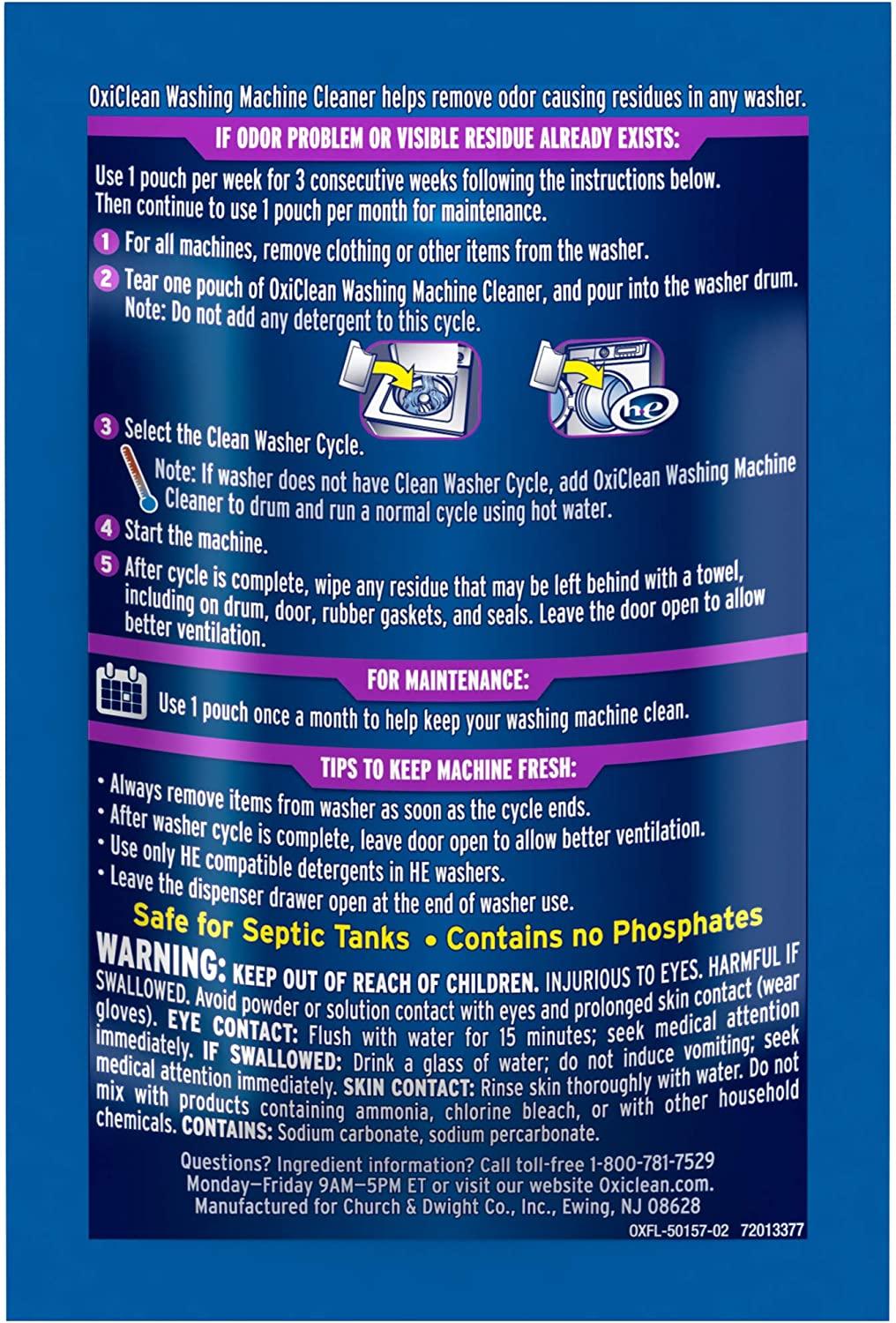 Oxiclean washing machine cleaner cheap with odor blasters