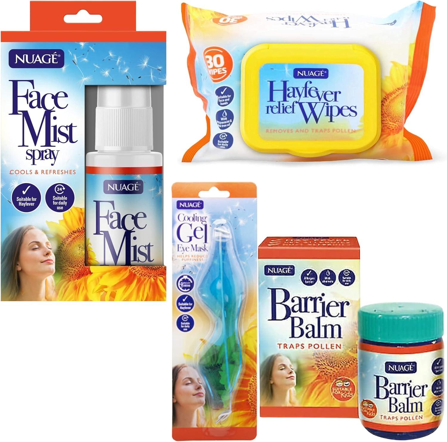 Nuage Hayfever Essential Kit Includes 30 Resealable Relief Wipes
