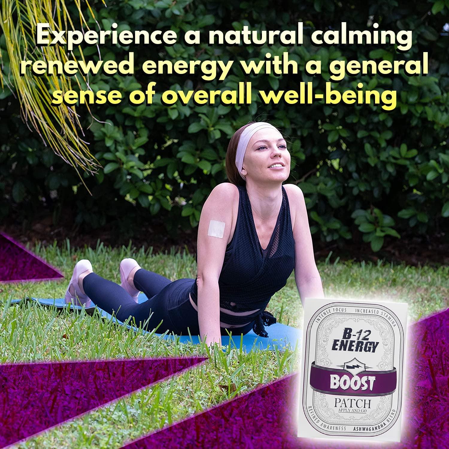 Monster Patch, B12 Energy Boost Patch Ashwagandha Blend (60 Day Supply