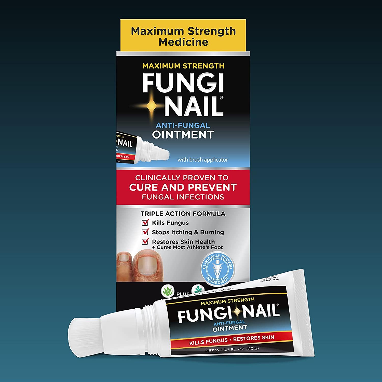 Fungi Nail AntiFungal Ointment 0.7 Fl Oz Clinically Proven to Cure Infections with