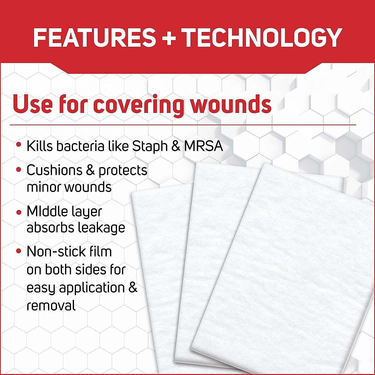 Care Science Antibacterial NonStick Pads, 3 x 4 in, 100 ct NonStick