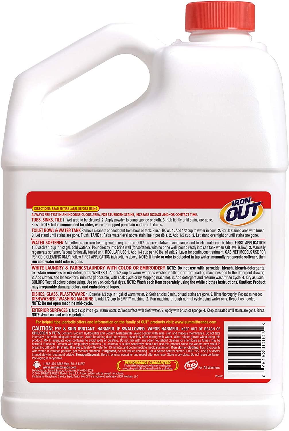 Iron OUT Powder Rust Stain Remover, Remove and Prevent Rust Stains in