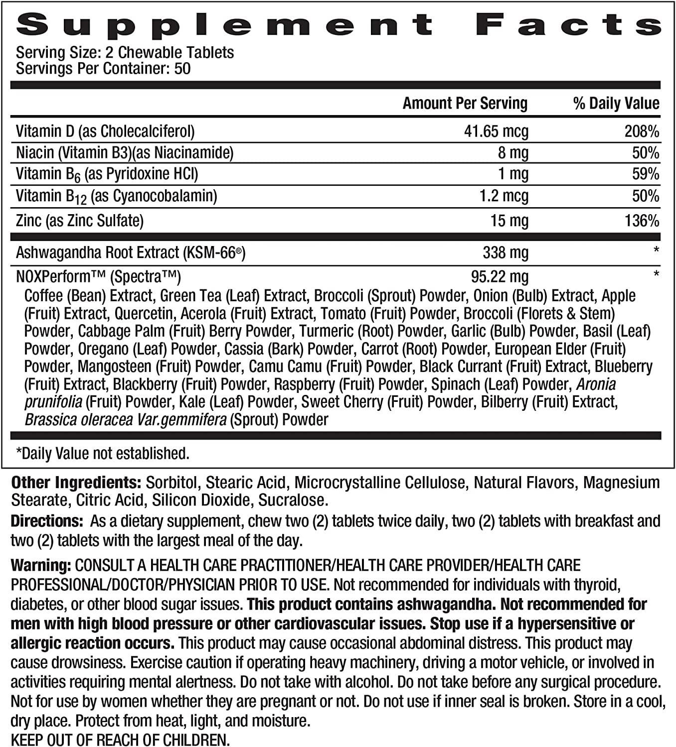 Ageless Male Max Delicious Chewable Nitric Oxide Supplement for Men