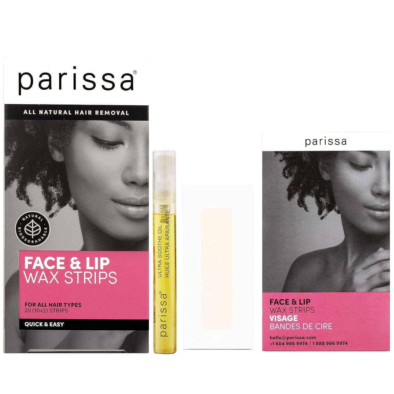 PARISSA Face & Lip Wax Strips 20 Count, 20 CT