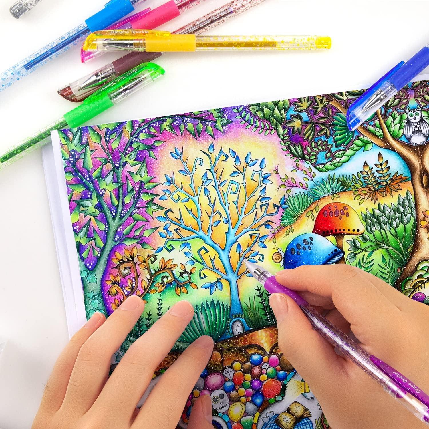 Fruity Scented Gel Pens Sunacme Sweet Scented Glitter Gel Pens Cute