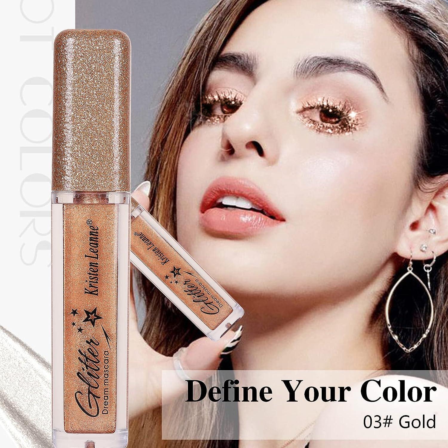 Gold Glitter Waterproof Mascara - Luxsea Diamond Shine