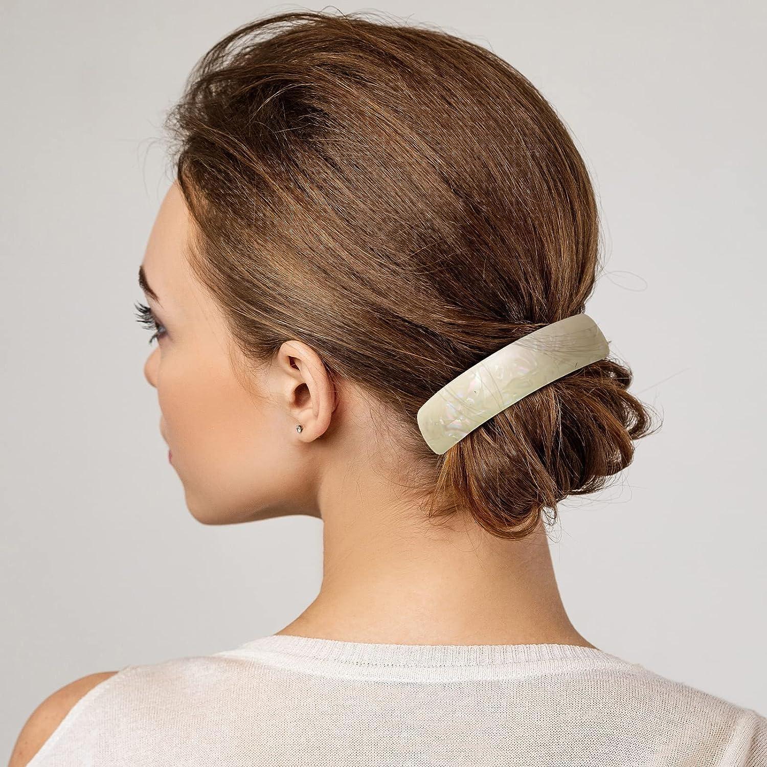 9-Piece Stylish Acetate Tortoise Shell Hair Barrettes for Women