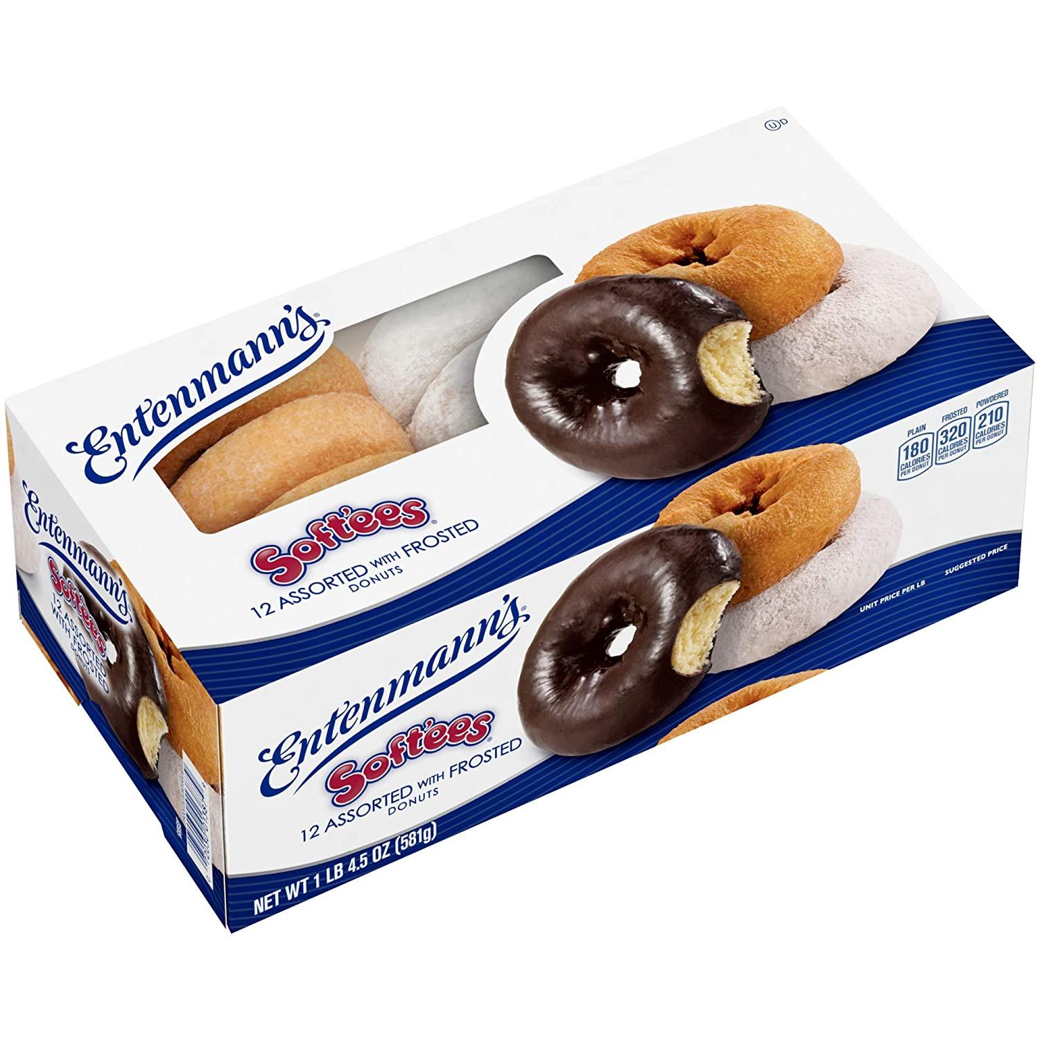 Entenmann's Softees Family Pack 12 Assorted Donuts 22 oz