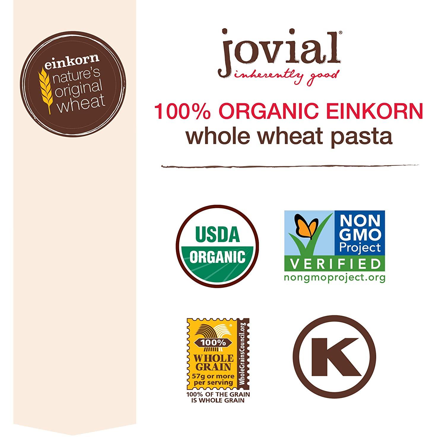 Jovial Spaghetti Einkorn Pasta Organic Whole Grain Spaghetti Non