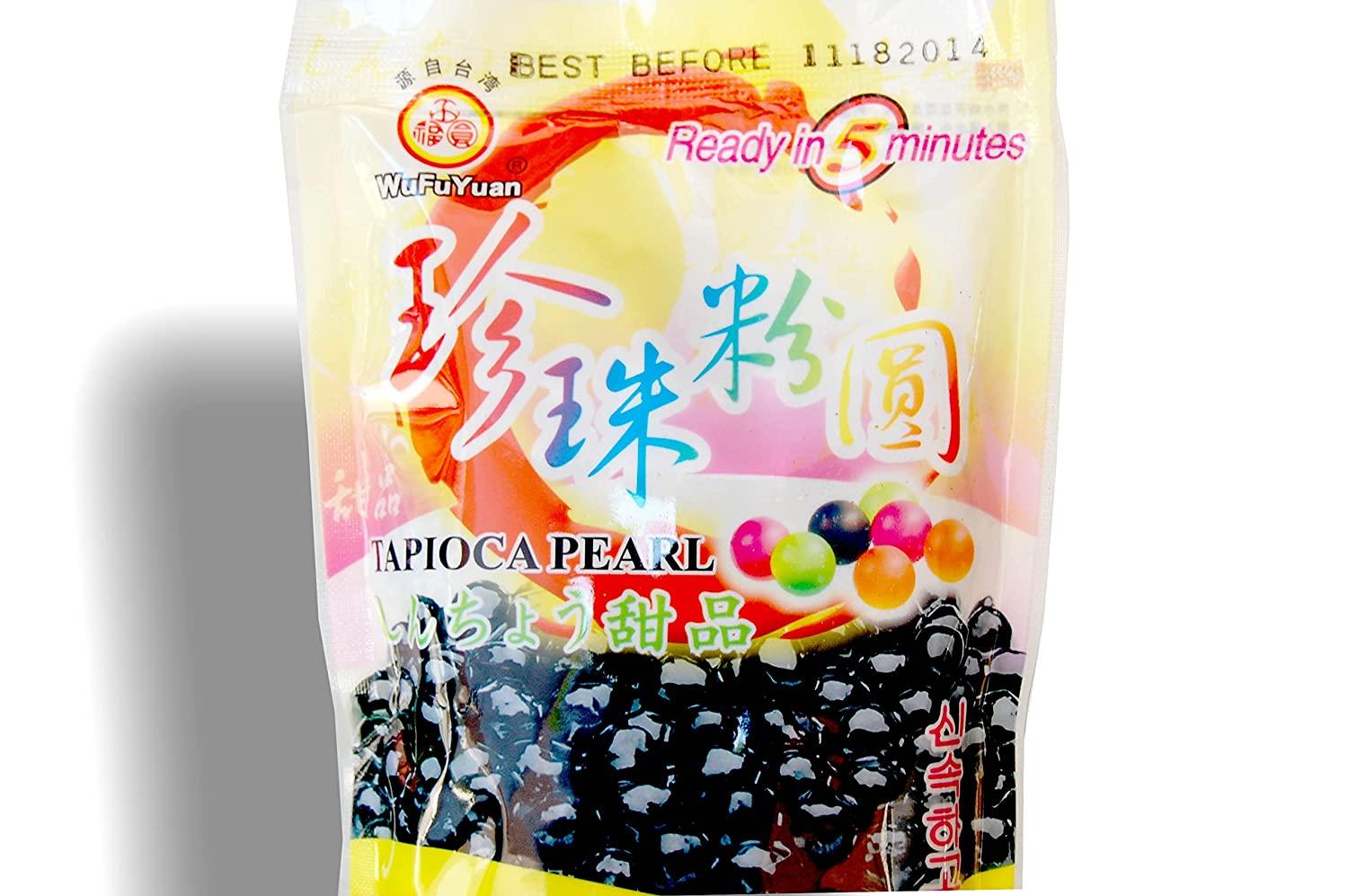 Tapioca Pearl Gluten Free for Gourmet Boba Bubble Tea 250g/8.8 oz (Black)