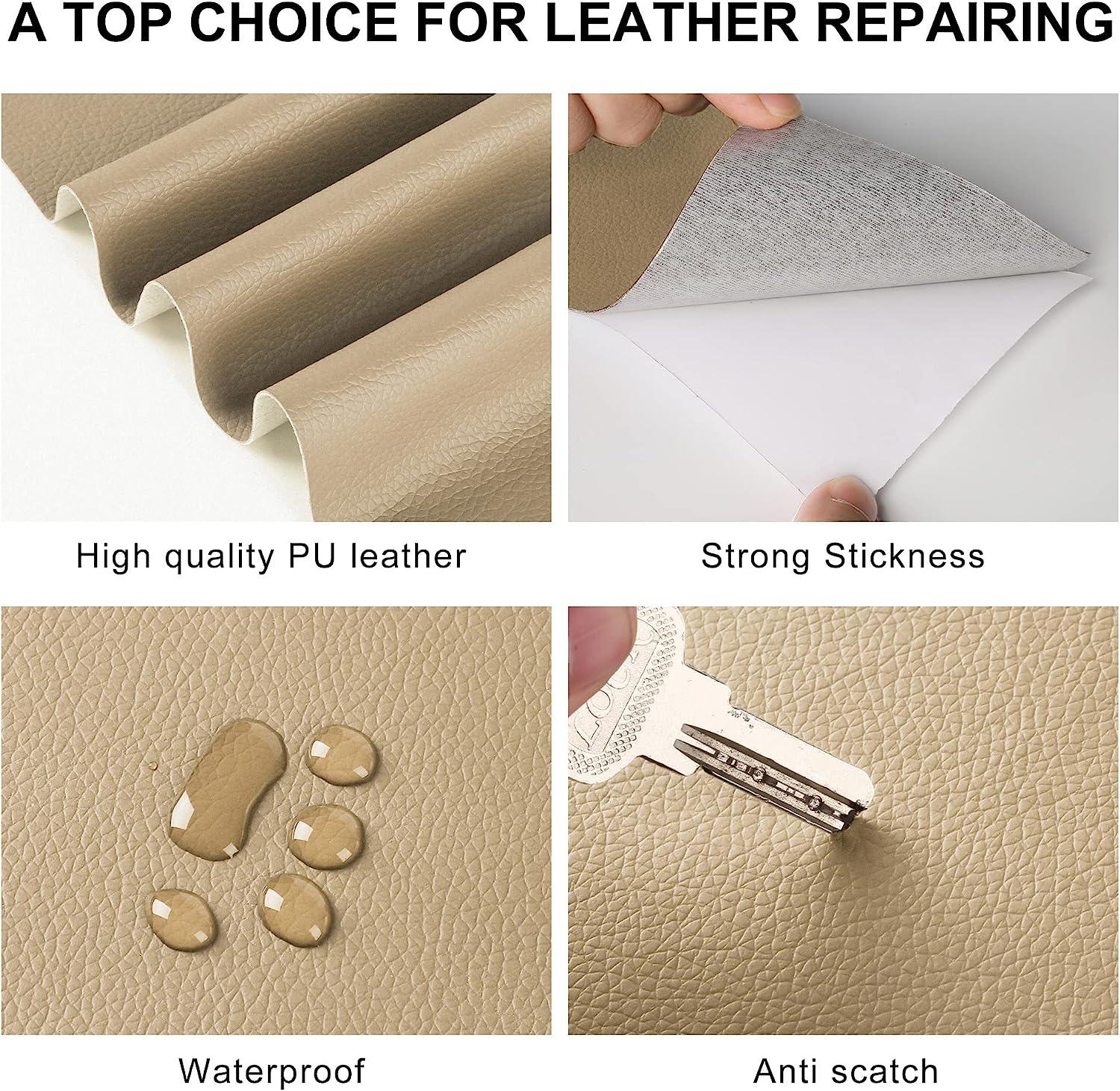 YAFLC Leather Repair Patch for Furniture 4 x 63 Leather Repair Tape self  Adhesive Leather Repair Patch for couches car seat Sofa Jackets Handbags  Medium Beige 4 x 63 Medium Beige