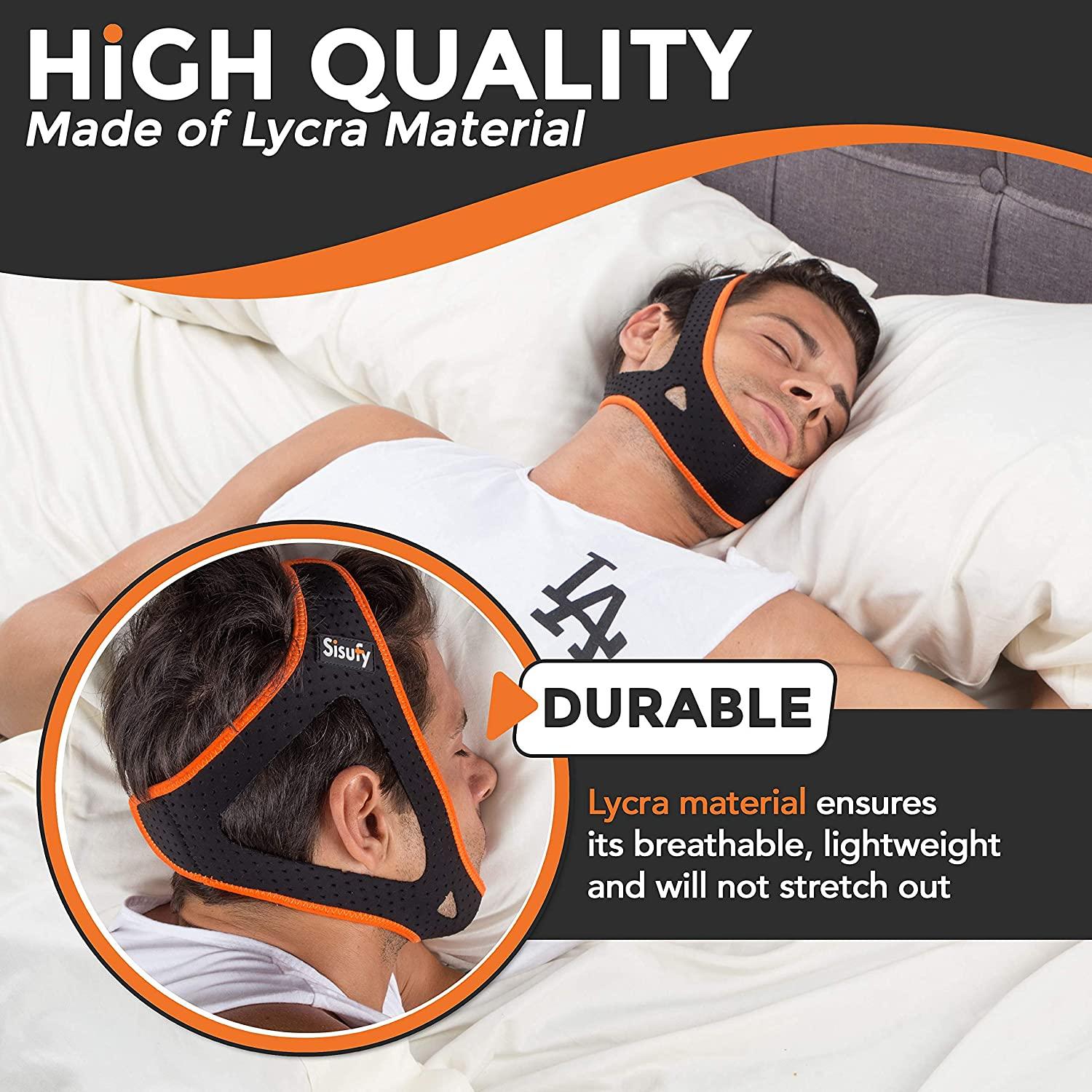 Anti Snoring Chin Strap for CPAP Users and Mouth Breathers Ultra Soft