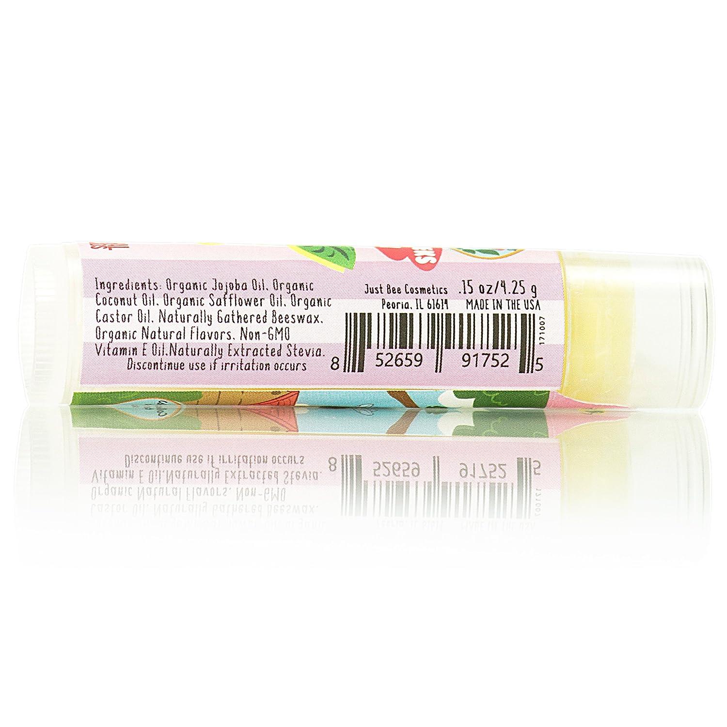 Lappy Lips Organic 100% Natural Lip Balm Chap stick for Kids Toddlers (6  flavors) - Organic Essential Oil - for Dry Chapped Lips to Restore and Heal  and Make Kids Happy All flavors