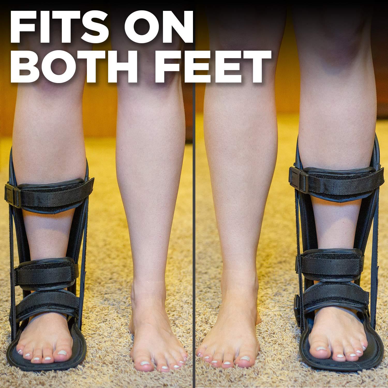 Night Foot Splint, Buffering Orthopedic Sleeping Boot Fasciitis Relief Foam  Lining Adjustable For Achilles Tendonitis For Heel S,M,L 