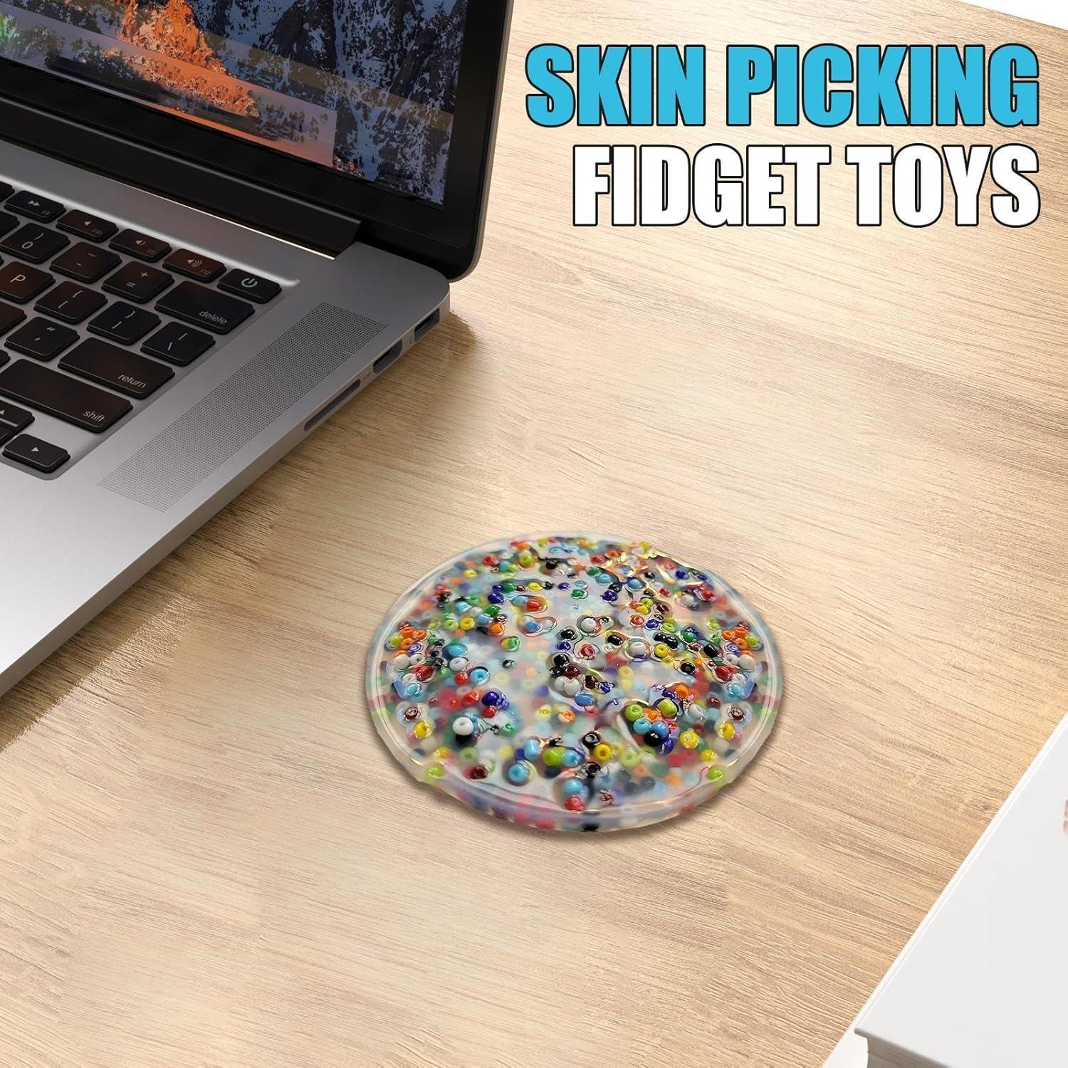 Skin Picking Fidget Toys – Pallina Antistress Picky Pad Per Dita, Giocattolo Sensoriale Per Ansia