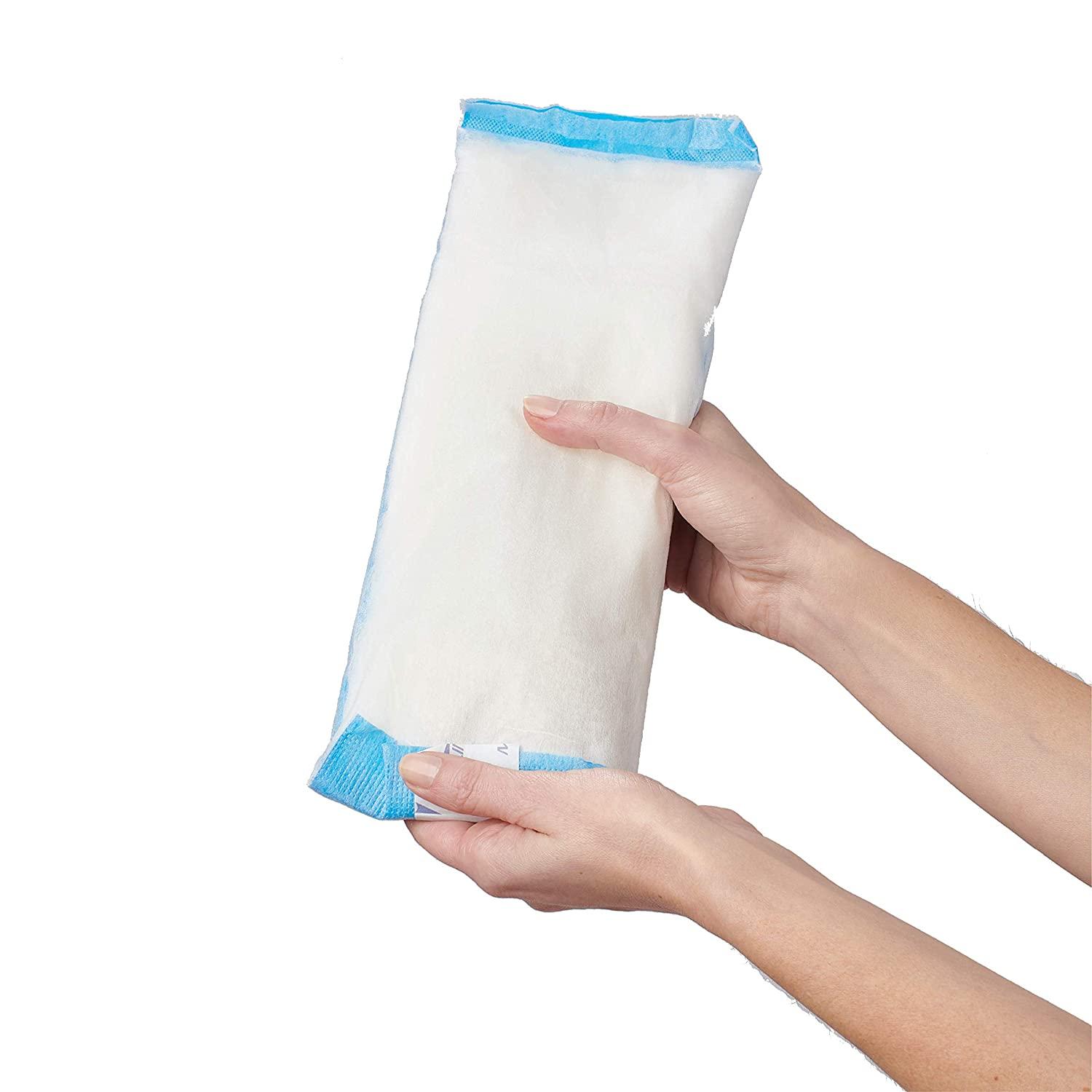 Medline Deluxe Perineal Cold Packs with Adhesive Strip, 4.5 x 14.25