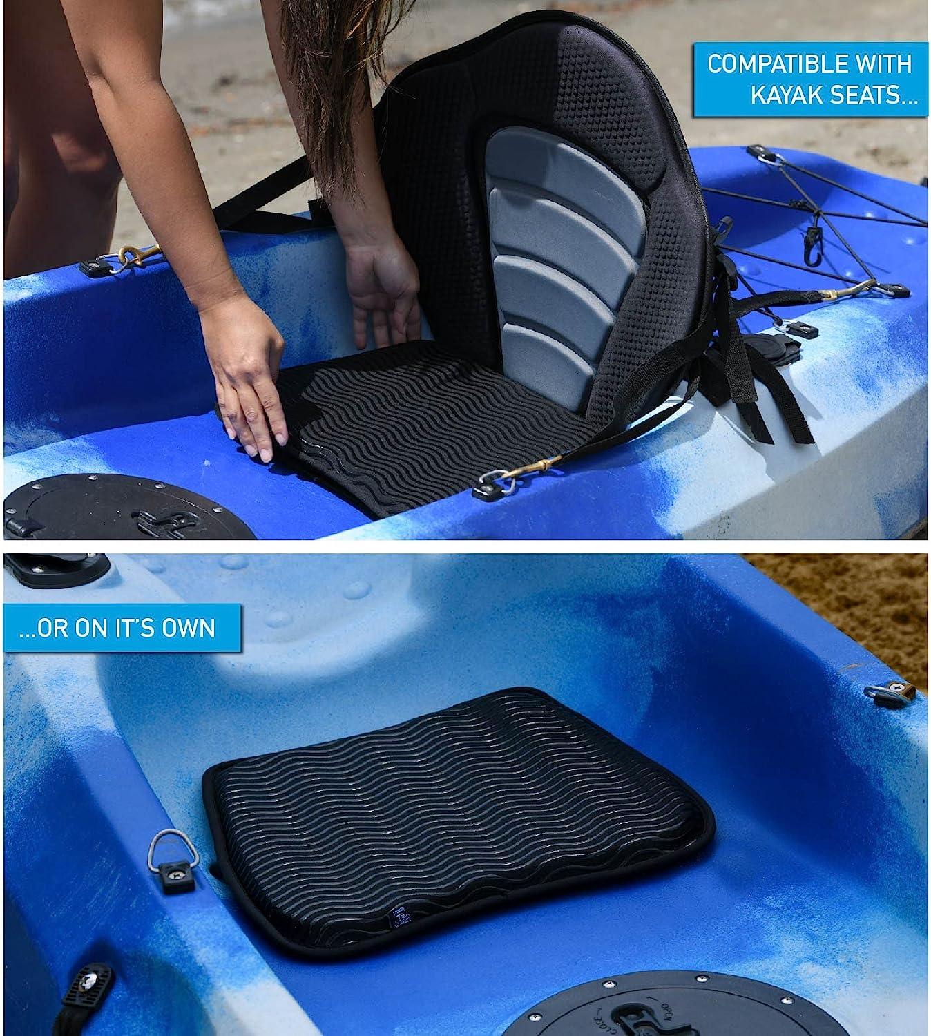 Anti Slip Kayak Gel Seat Cushion Thick Waterproof Egg Seat Cushion Kayak  Seat Pad With Non-Slip Cover For Sit In Kayak Inflatable Kayak Canoe & Boat