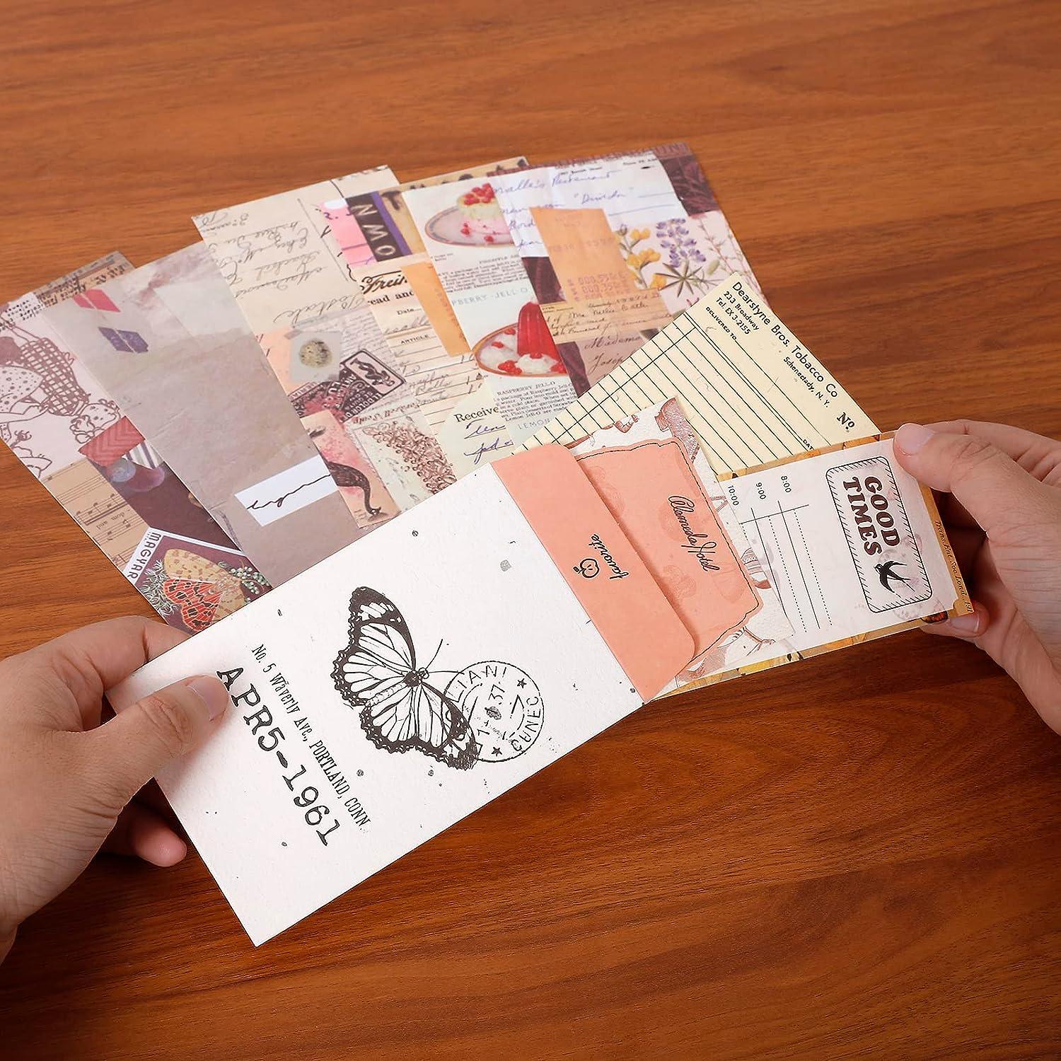 348pcs Scrapbook Kit, Scrapbooking Supplies kit with Aesthetic Scrapbook  Paper, Washi Stickers, Washi Tape, A6 Notebook Art Journaling Kit for  Bullet