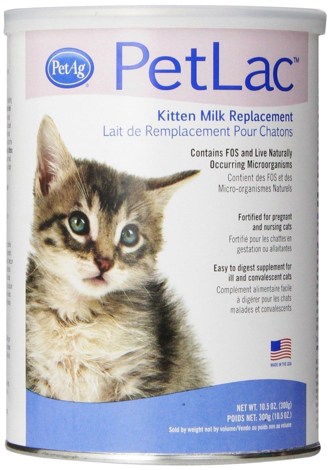 Pet Ag 4 Pack of PetLac Milk Powder for Kittens, 10.5Ounce Each