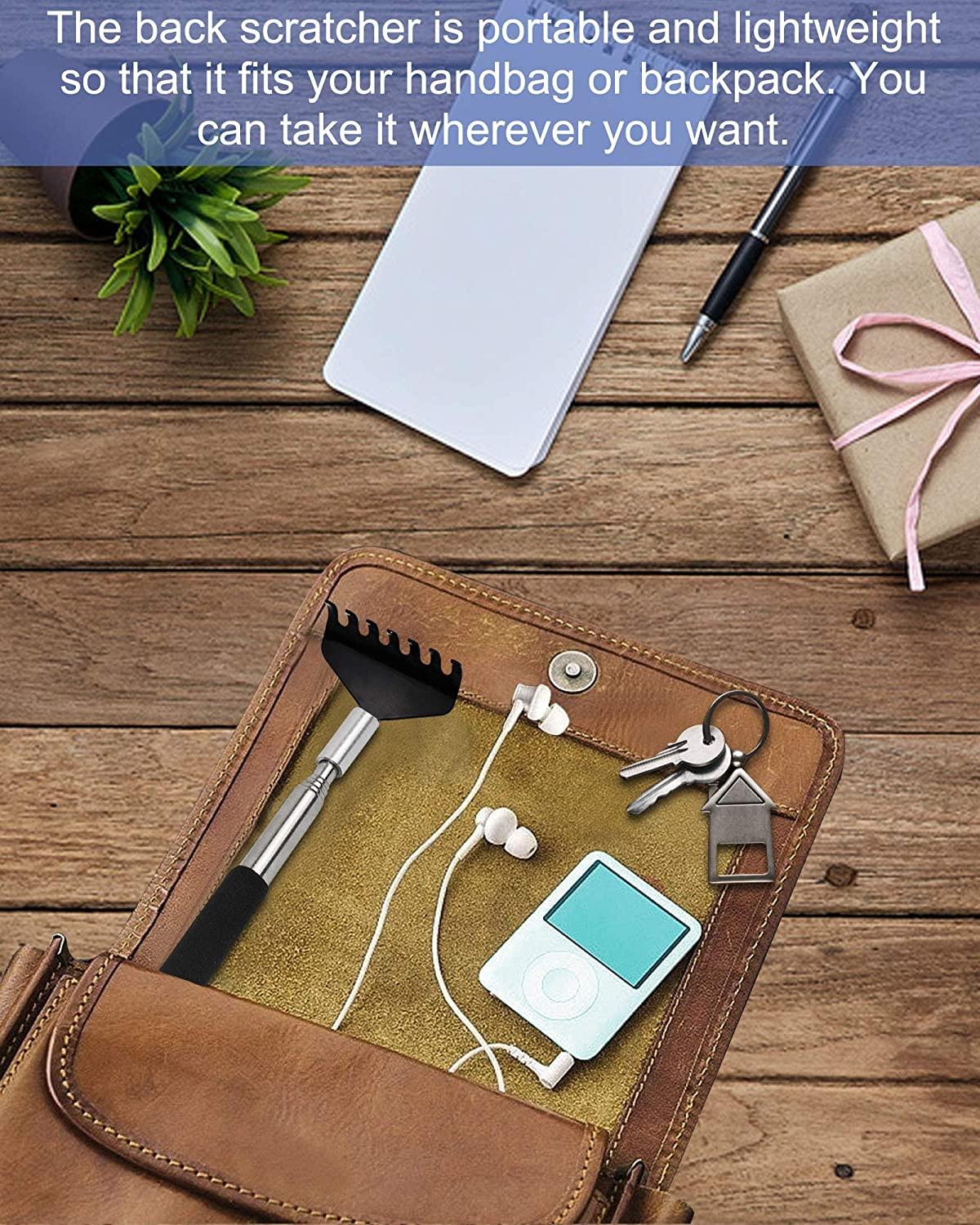 ONEEKK Portable Extendable Back Scratcher, 2 Pack Metal Telescoping