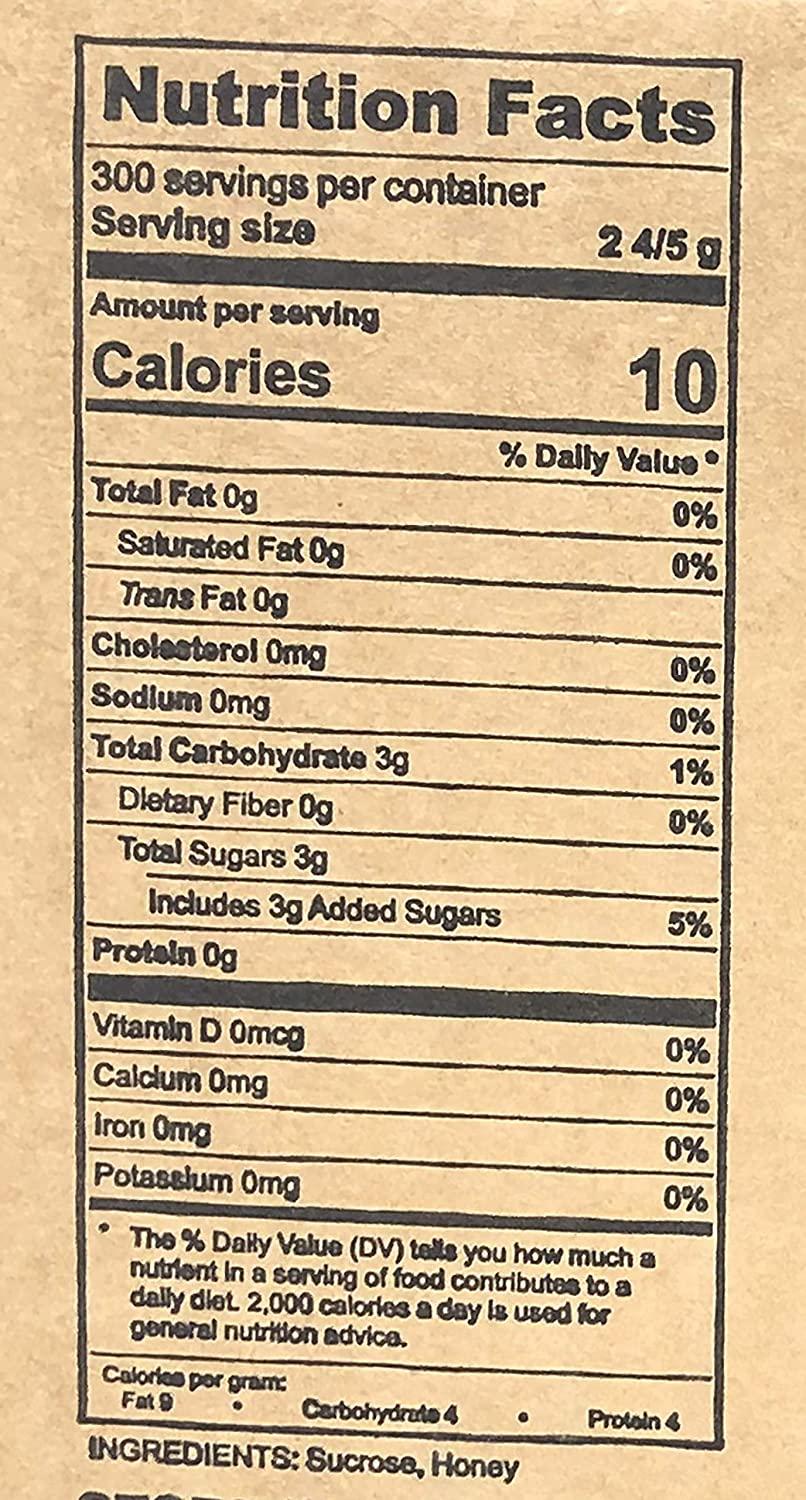 Bee My Honey Pure Granulated Honey Packets Individual Honey Crystal