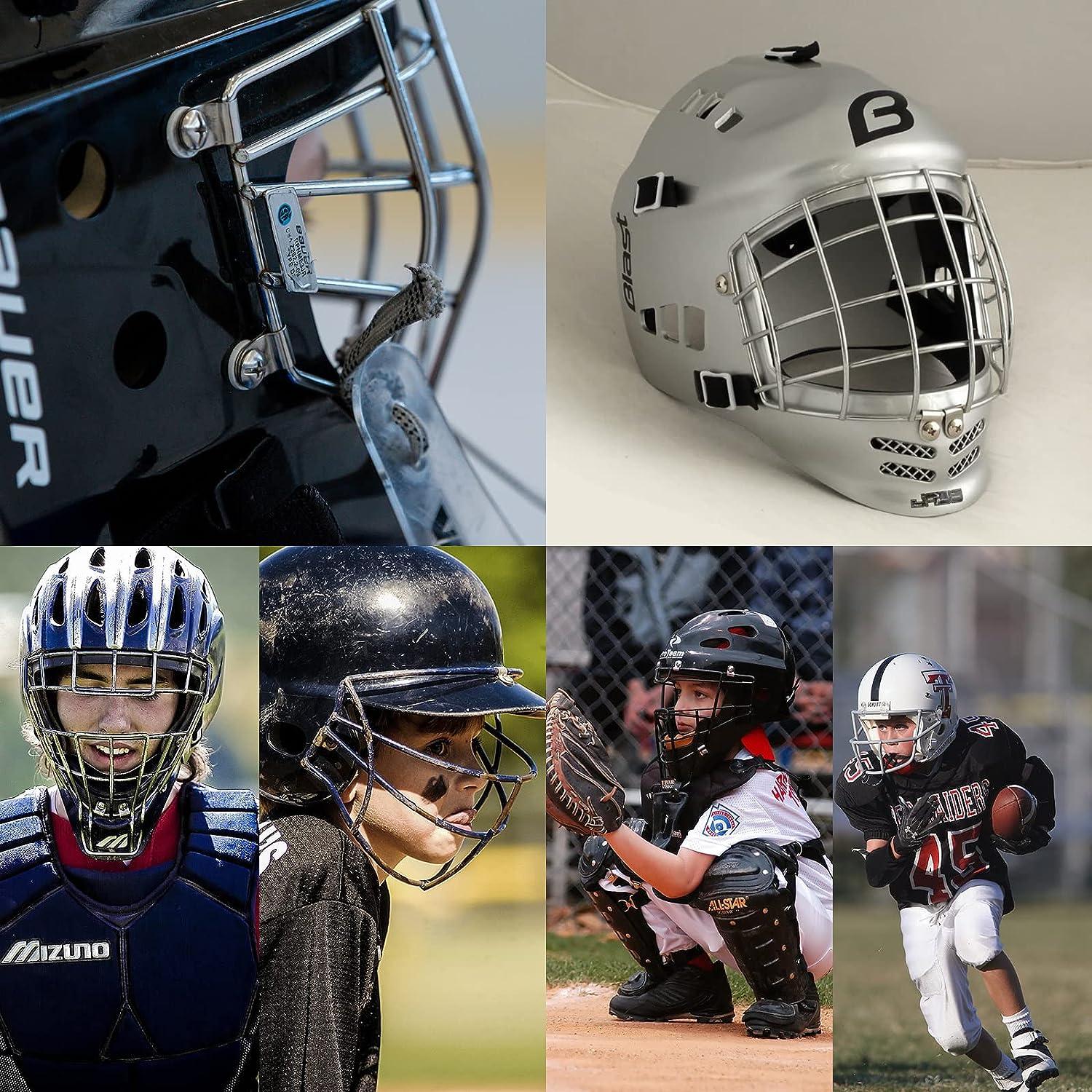 57 PCS Football Helmet Repair Kit Hockey Helmet Repair Replacement Sets  Hardware for Universal Sports Helmet Facemask Include R Shape Football  Visor