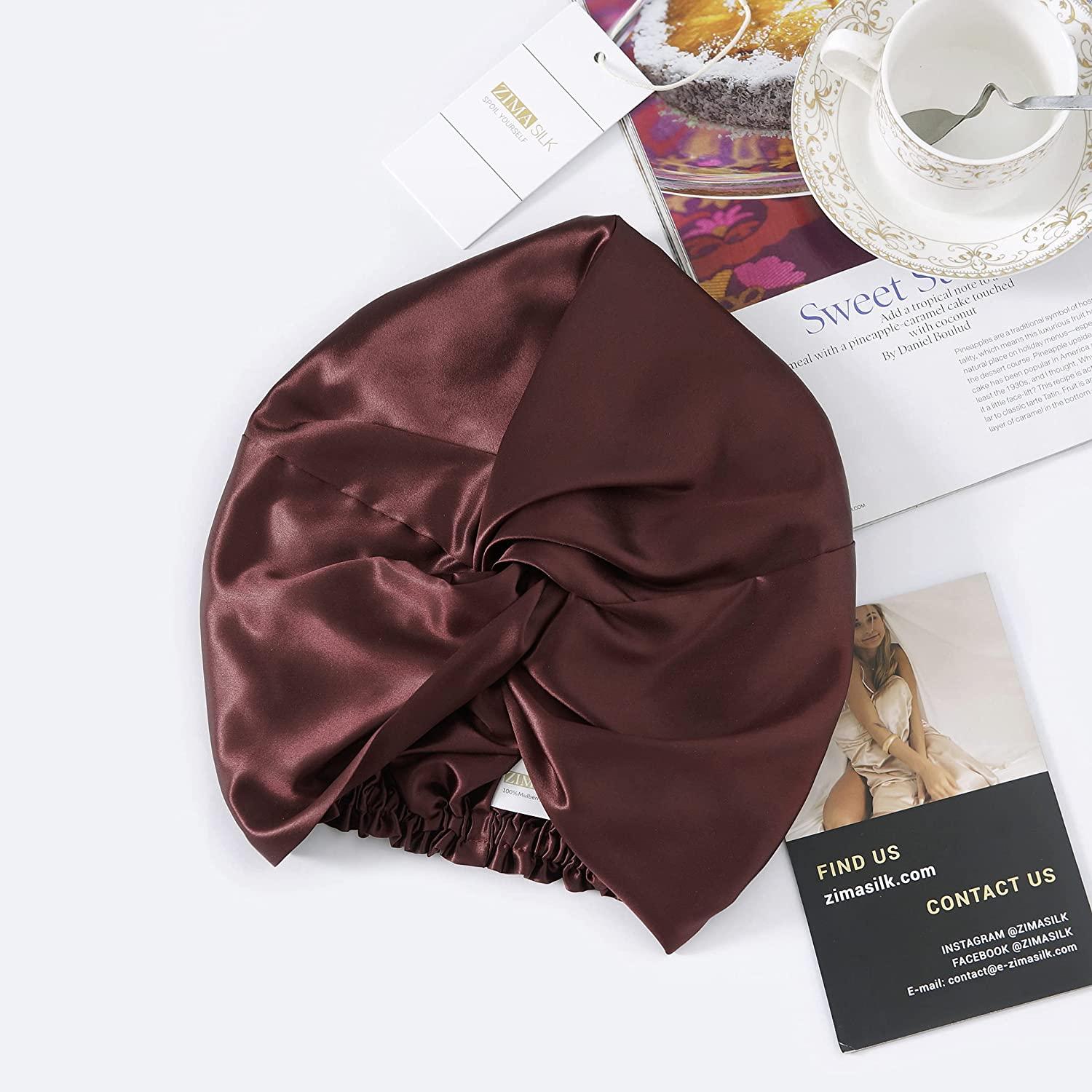22 Momme 100% Mulberry Silk Sleeping Hair Bonnet - Fey'Kare