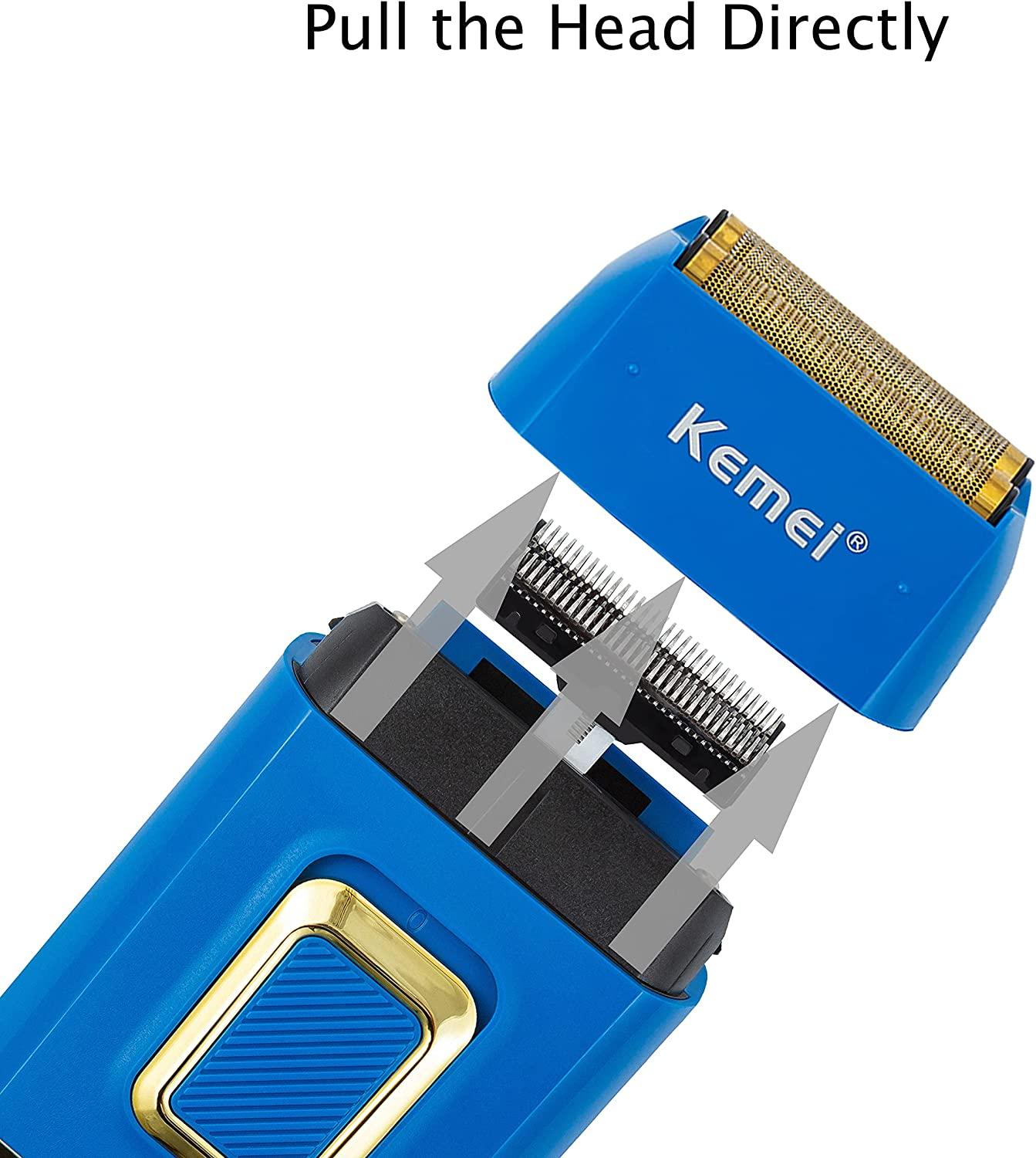 KEMEI Professional Electric Razor for Men Electric Foil Shaver Cordless