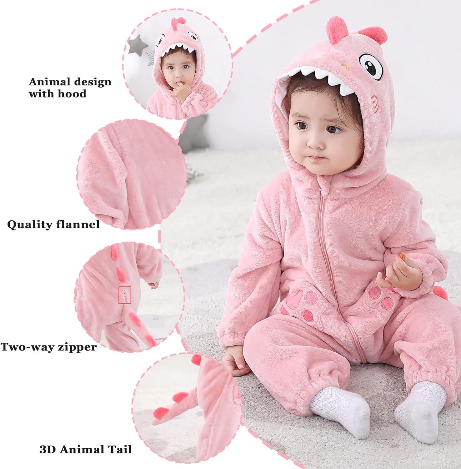 Pink Baby Shark Kid Costume Doladola Unisex Kid's Costume Flannel