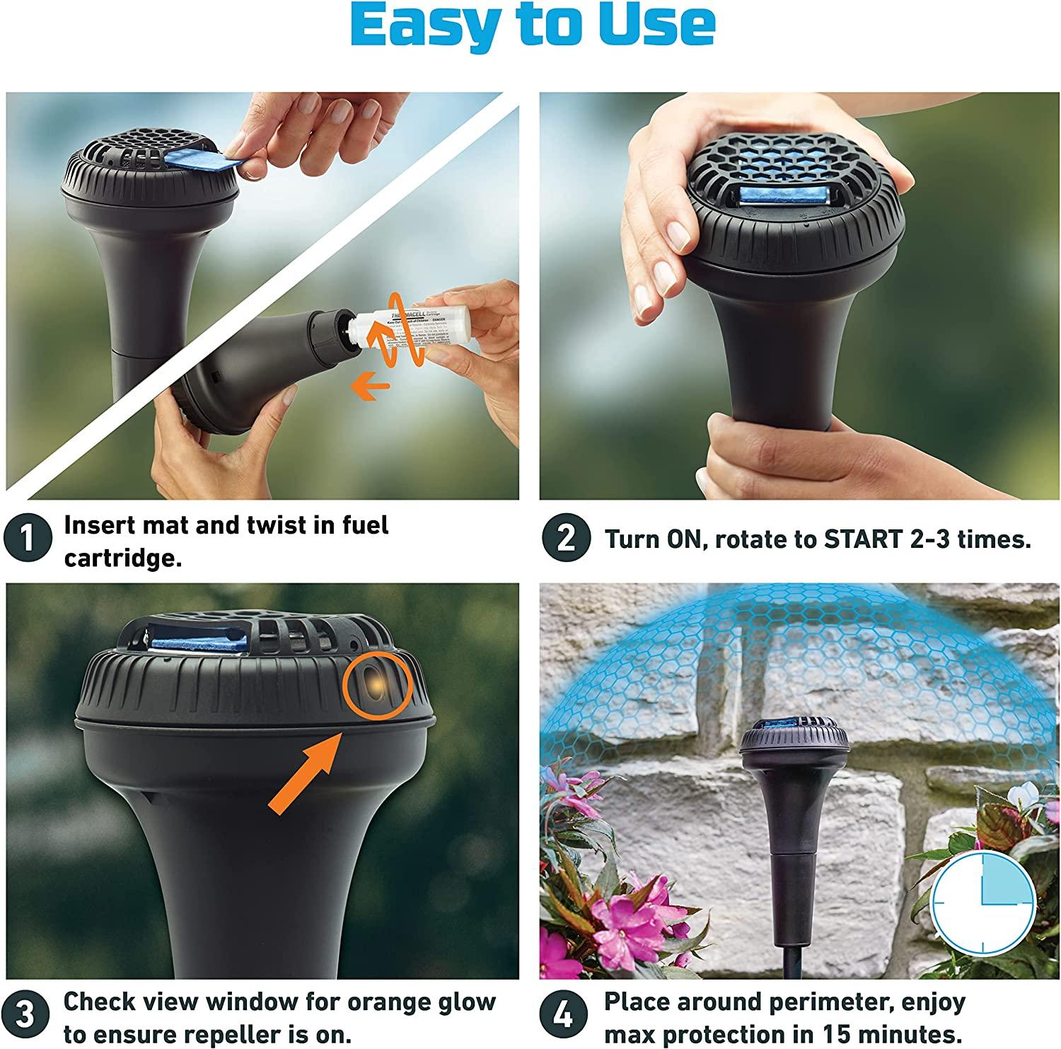 Thermacell Mosquito Repellent Perimeter System 2Pack for Patios