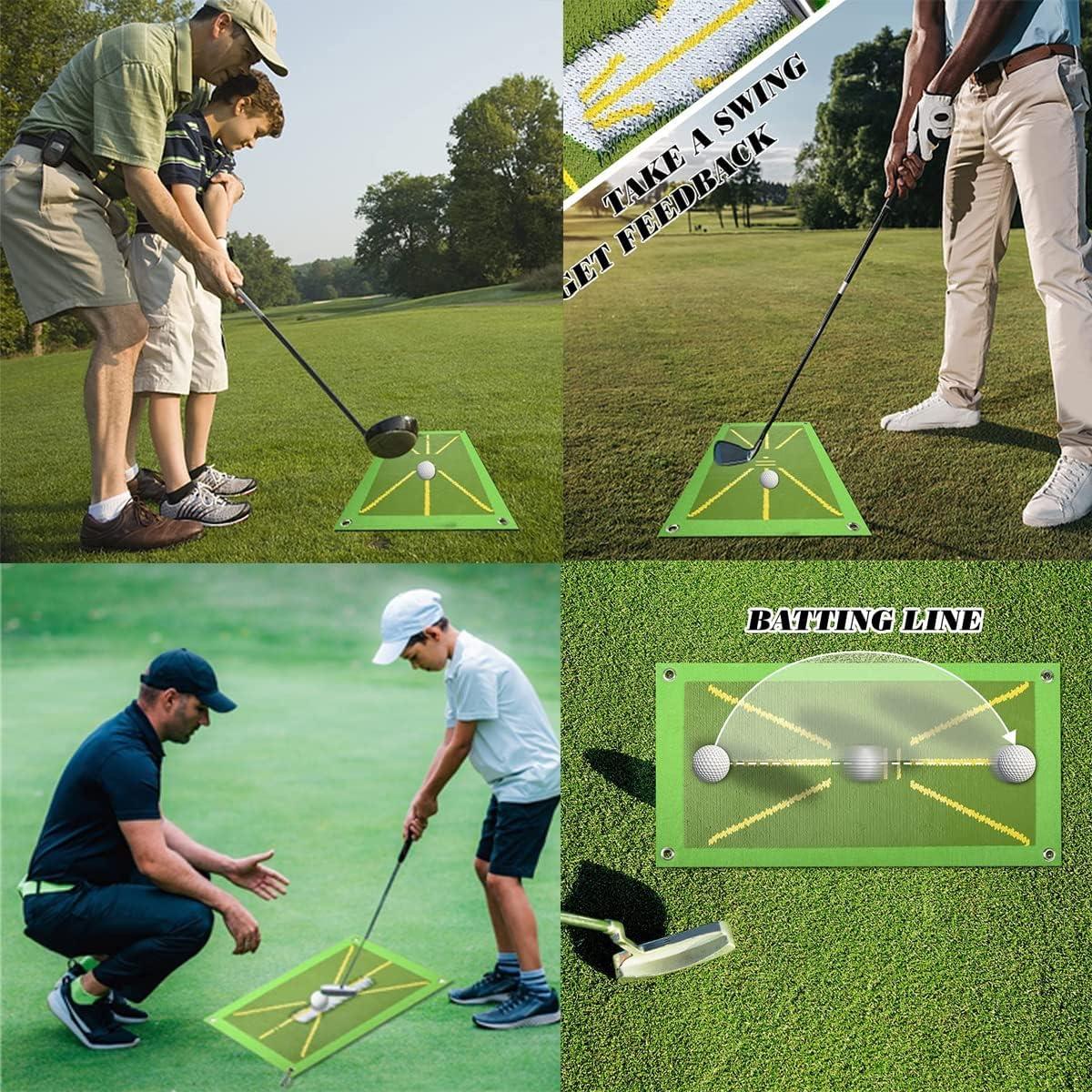 Golf Training Mat for Swing Detection Batting, Golf Swing Path Practice