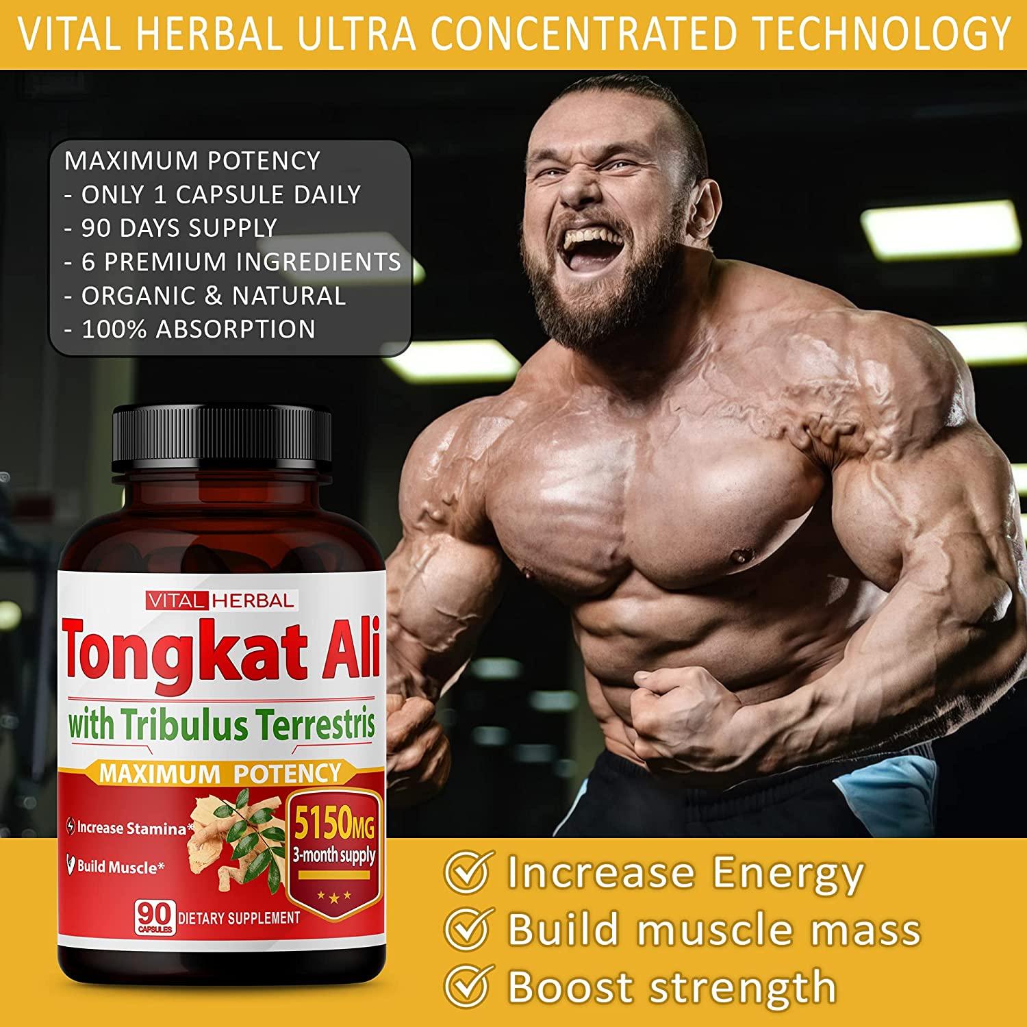 Ultra Tongkat Ali Extract Capsules Equivalent to 5150mg Maximum