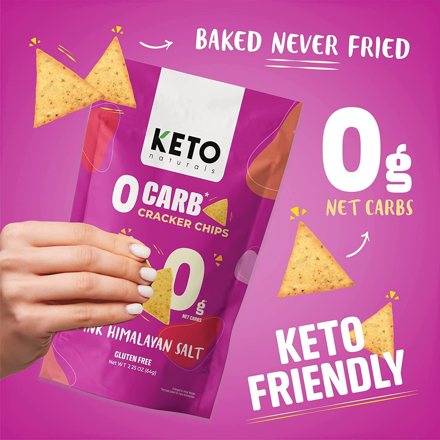 Keto crackers zero carb no sugar (Sea Salt) delicious low carb crackers