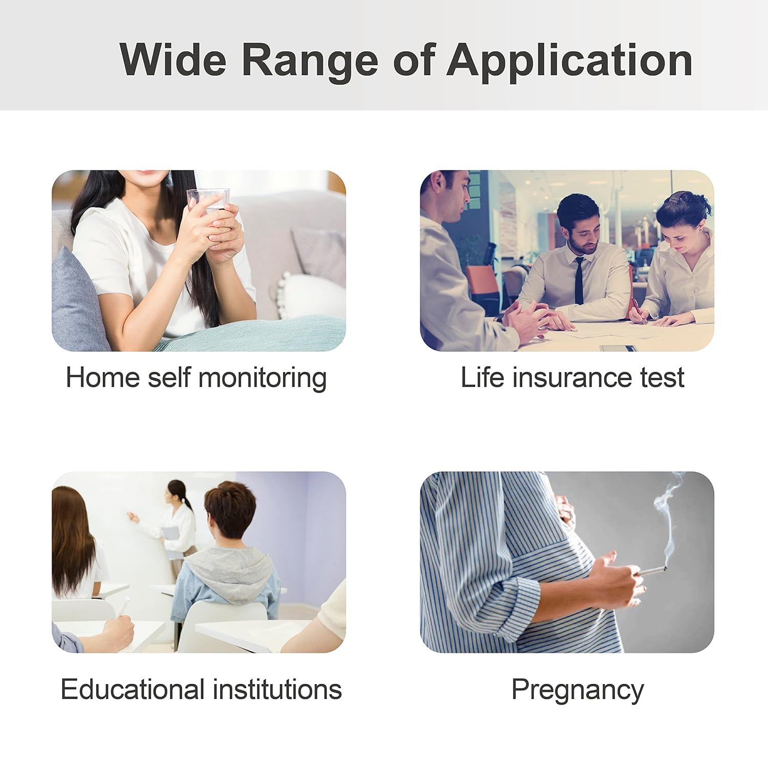 10 Pack Nicotine/Cotinine/Tobacco Test Kit Rapid AtHome Testing