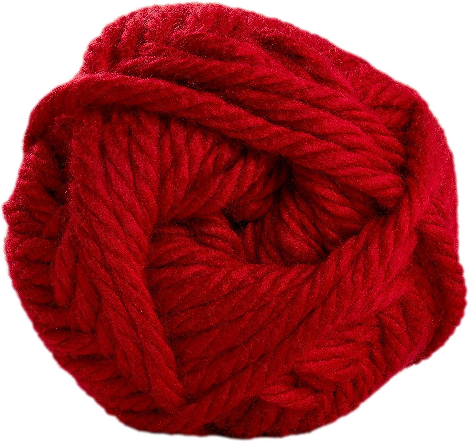 Lion Brand Yarn Hometown Yarn Bulky Yarn Yarn for Knitting and Crocheting  1-Pack Cincinnati Red 1 Pack Cincinnati Red