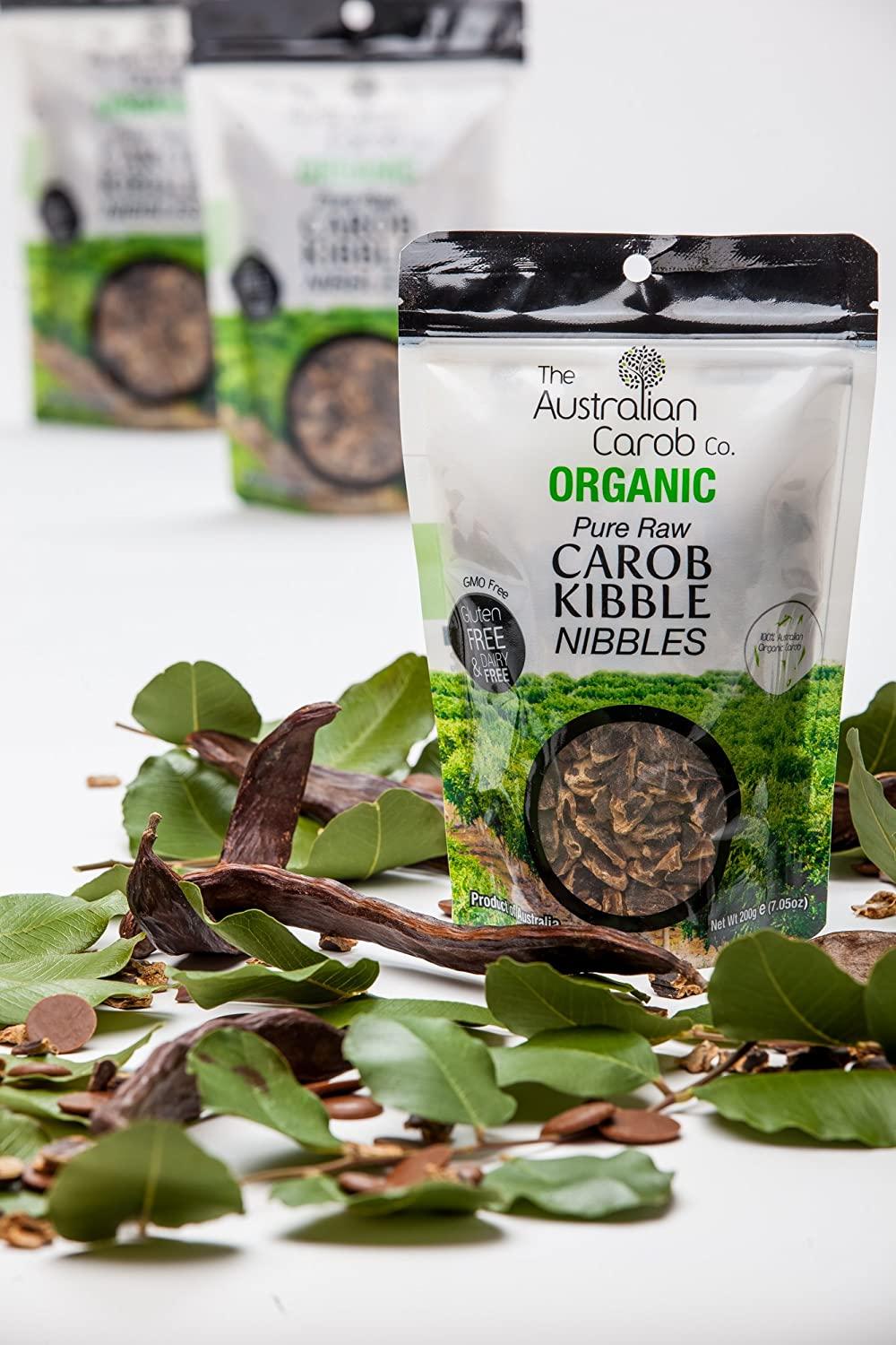 AUSTRALIAN RAW ORGANIC CAROB KIBBLE POD PIECES