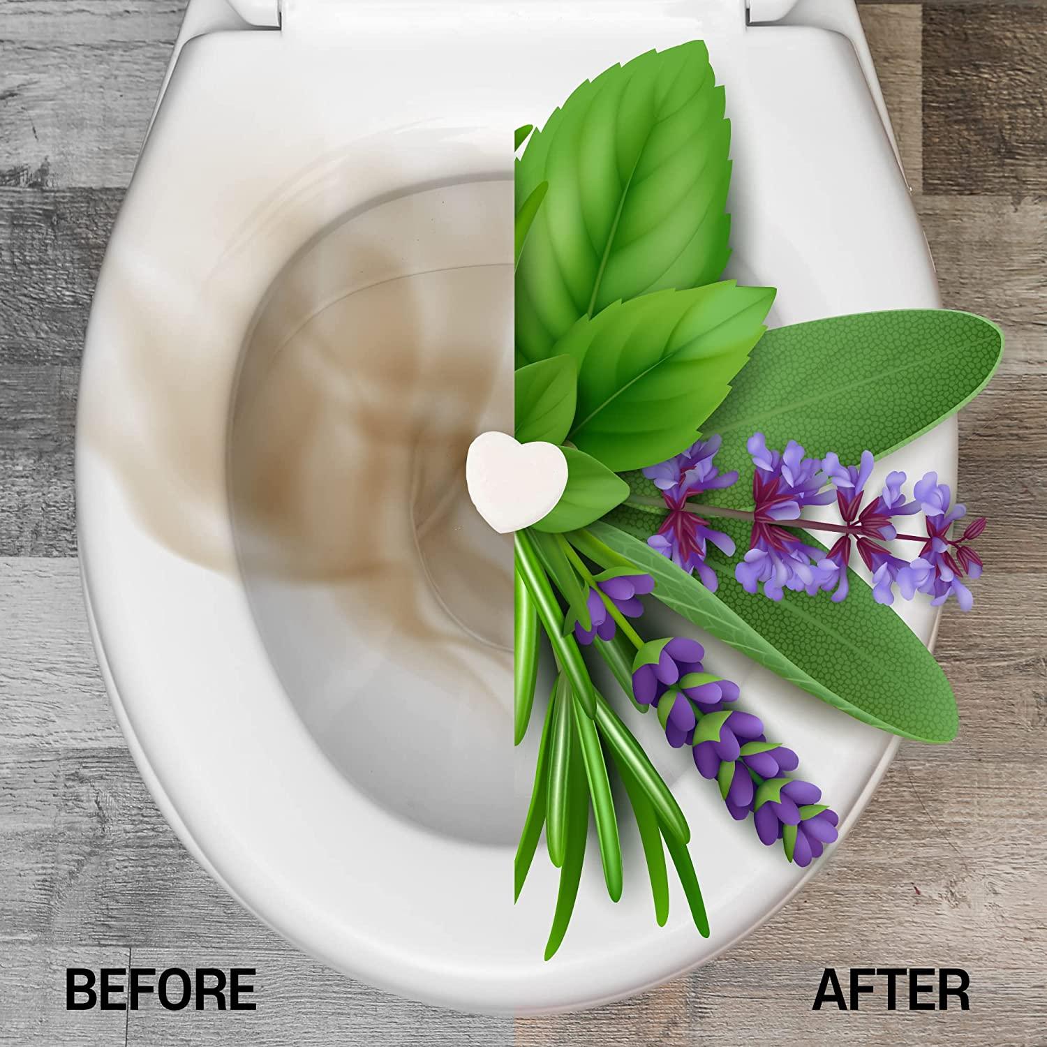 tofume Bathroom Deodorizer Effervescent Air Freshener Tablets with