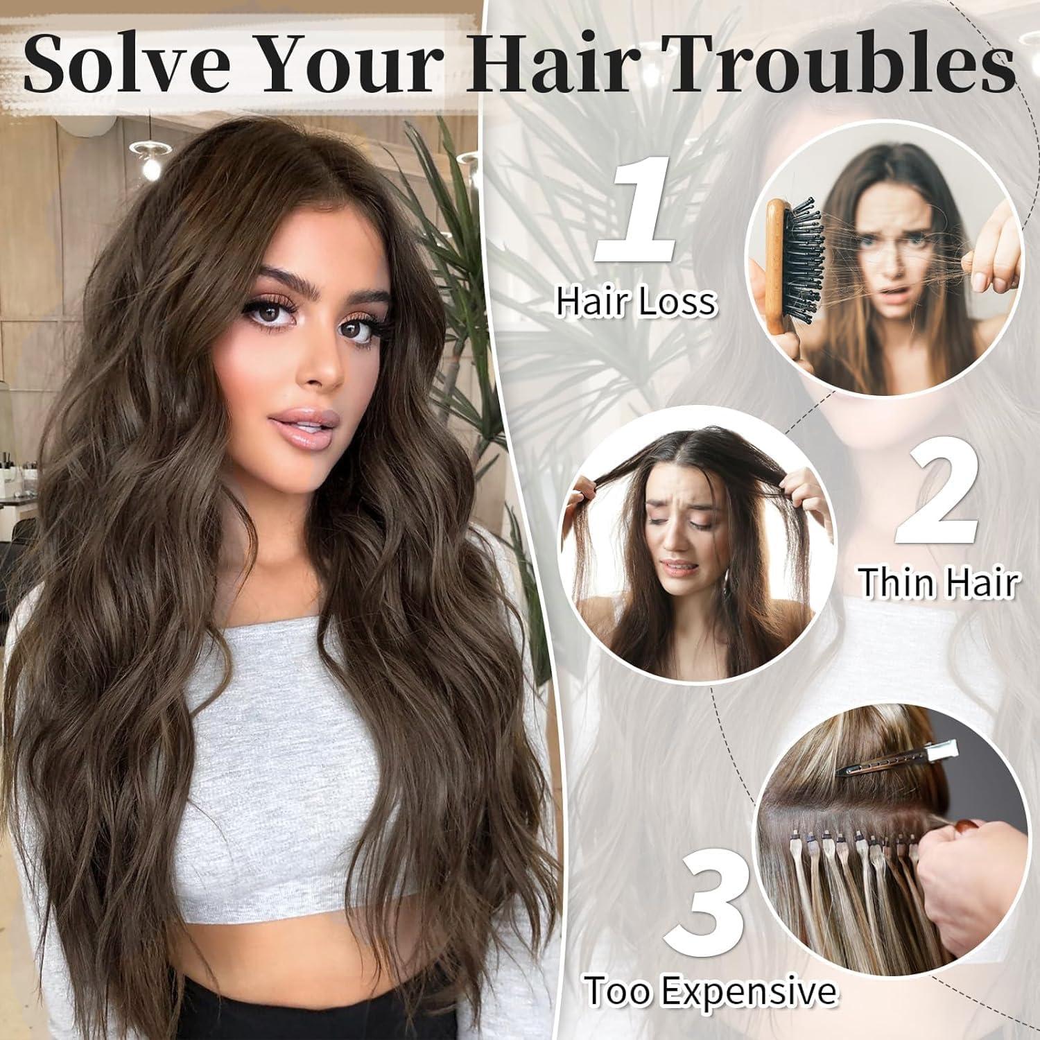 Invisible Hair Loss Best Clip In Hair Extensions Fine Hair