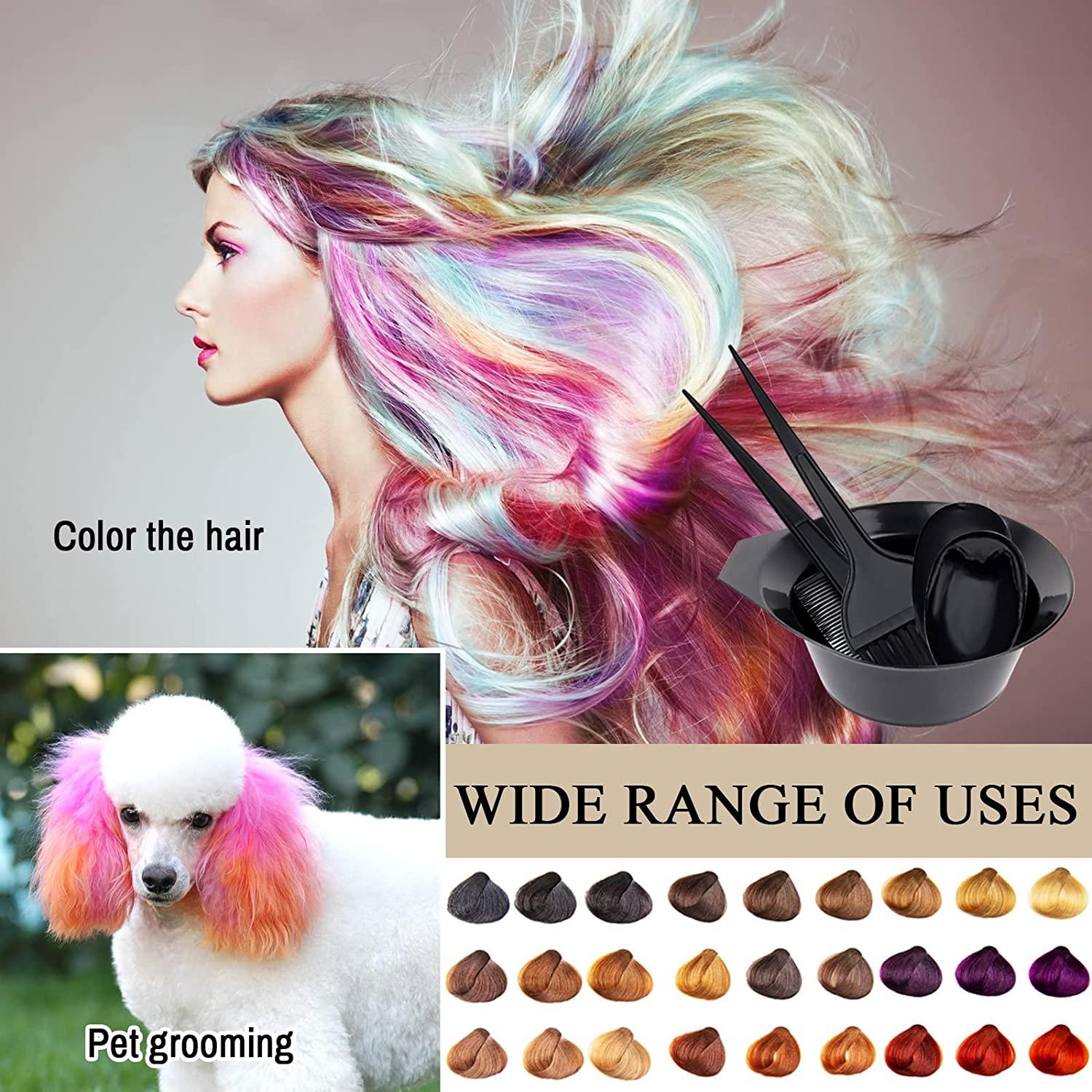 1st Choice Hair Dye Color Brush and Bowl Set, Hair Color Brush Mixing
