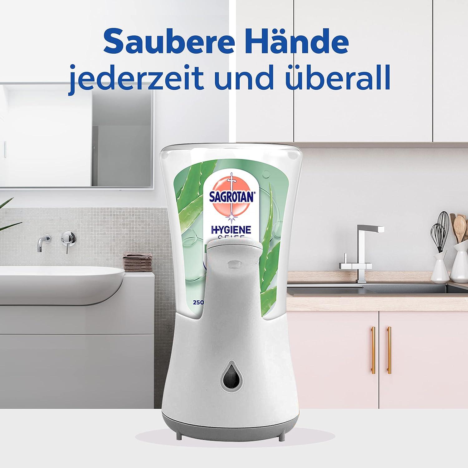 Sagrotan No-Touch Aloe Vera Refill - 5x250ml Hand Soap for Automatic  Dispenser | International Shipping